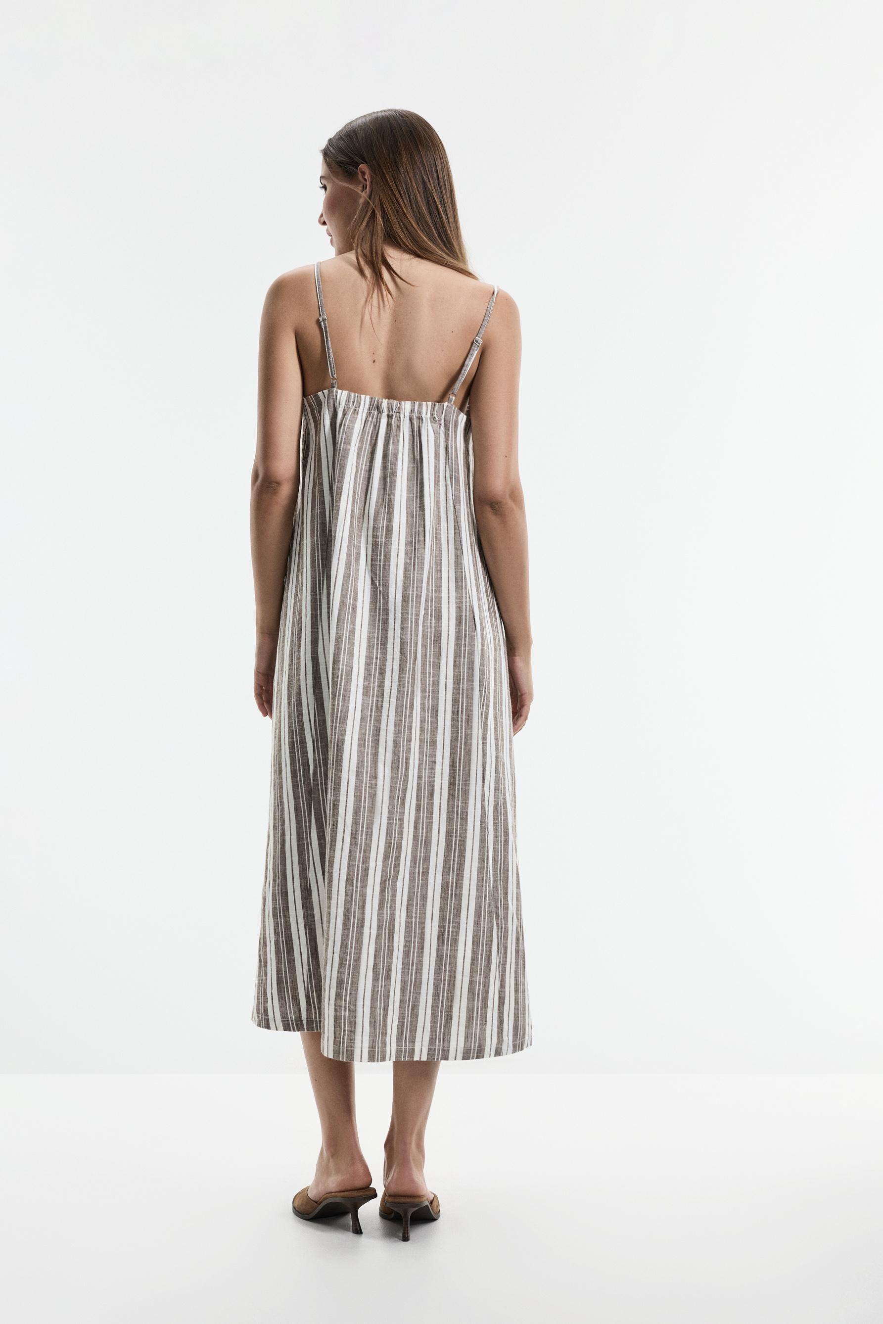 Lightweight denim dress — STRIPED
