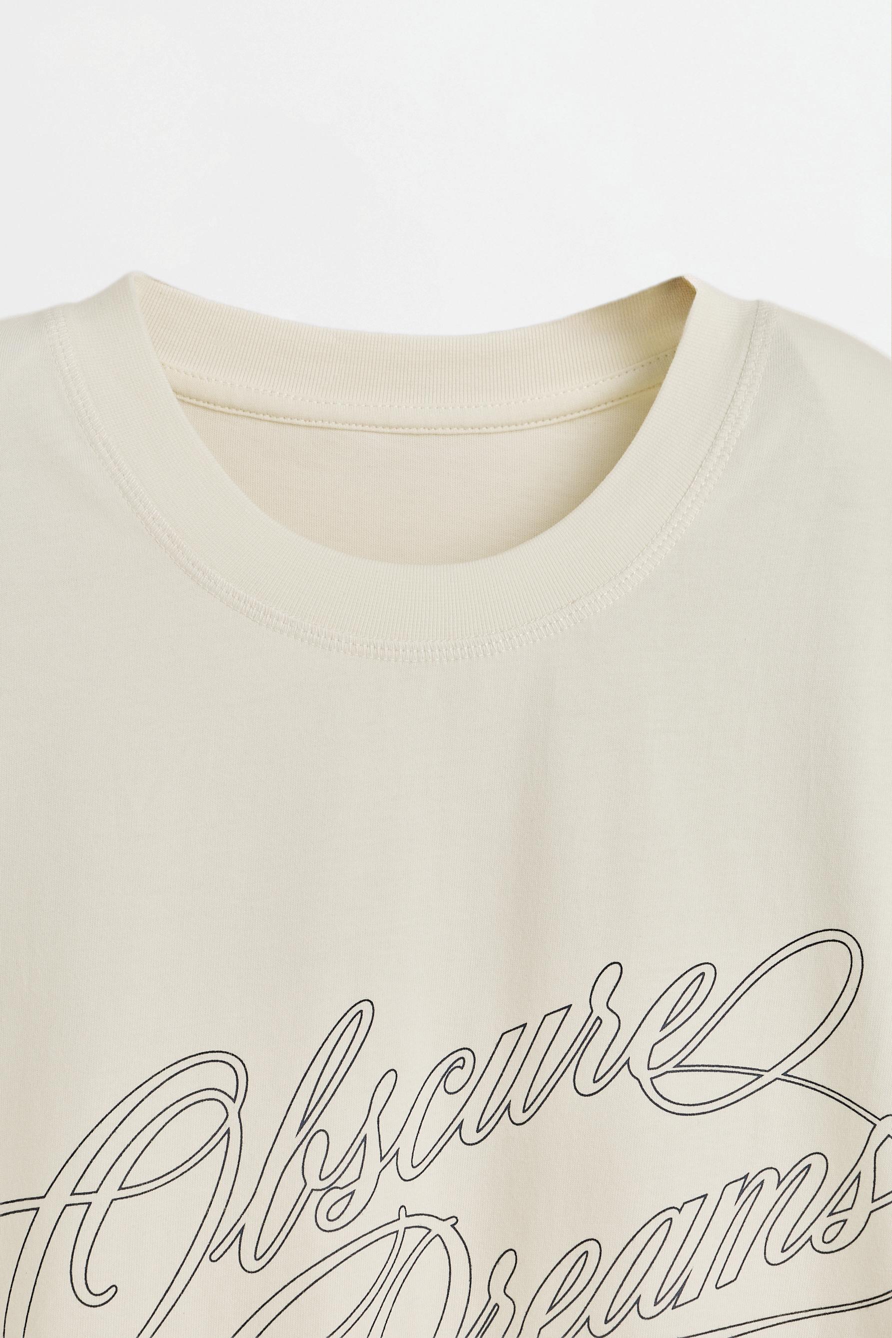 Oversize printed T-shirt — OFF WHITE
