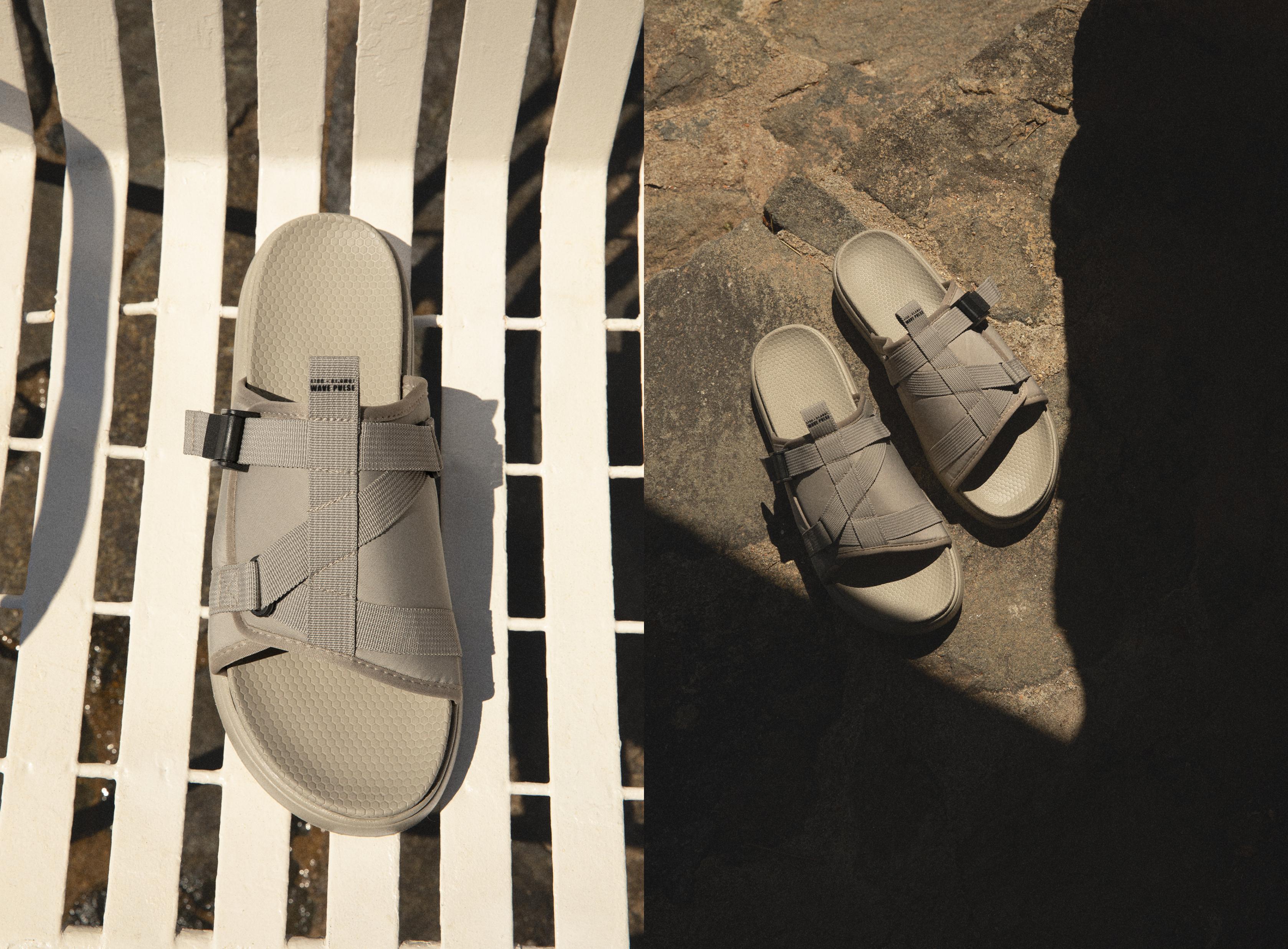 Men's technical pool sandals — BEIGE