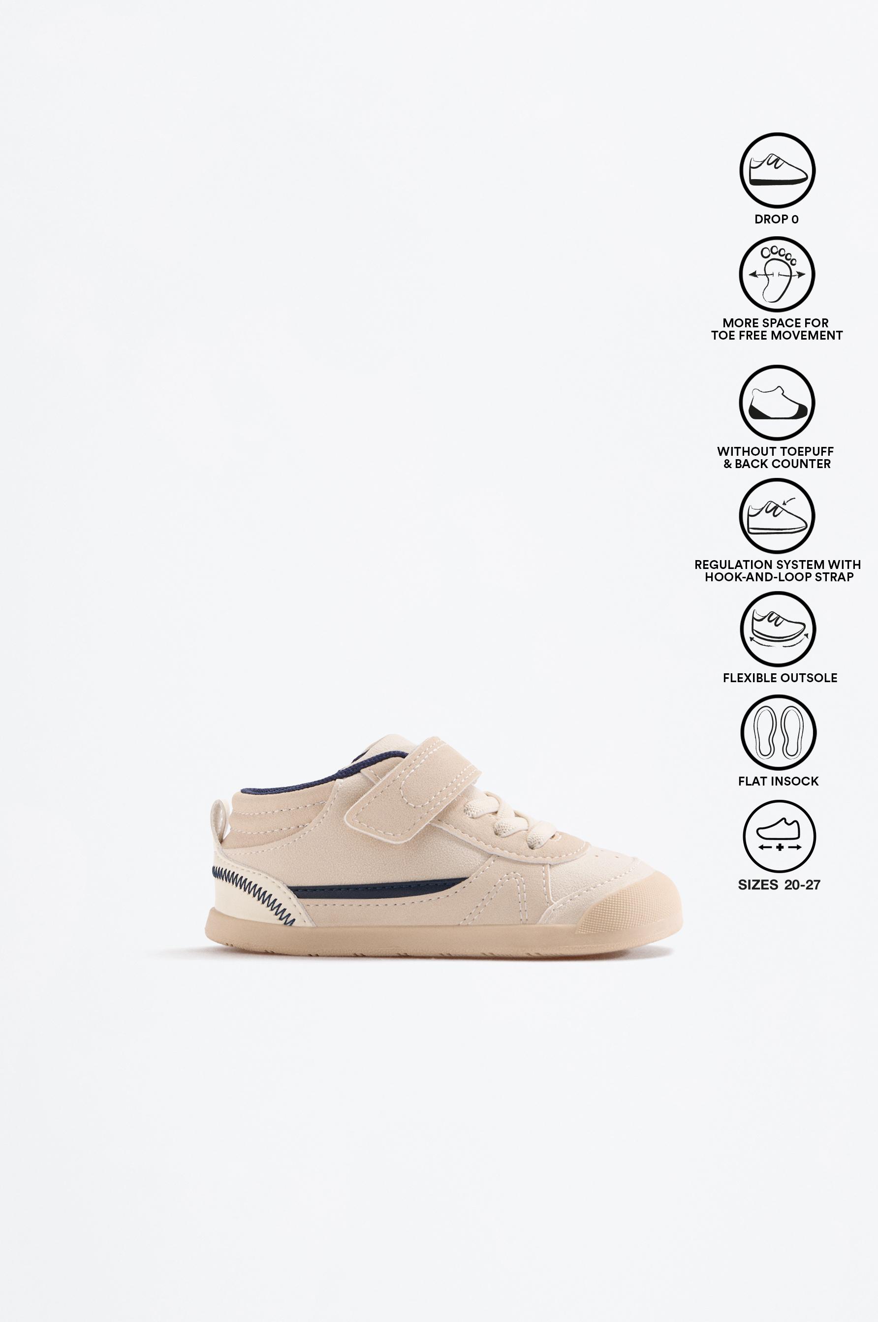 Barefoot ankle sneaker — BEIGE