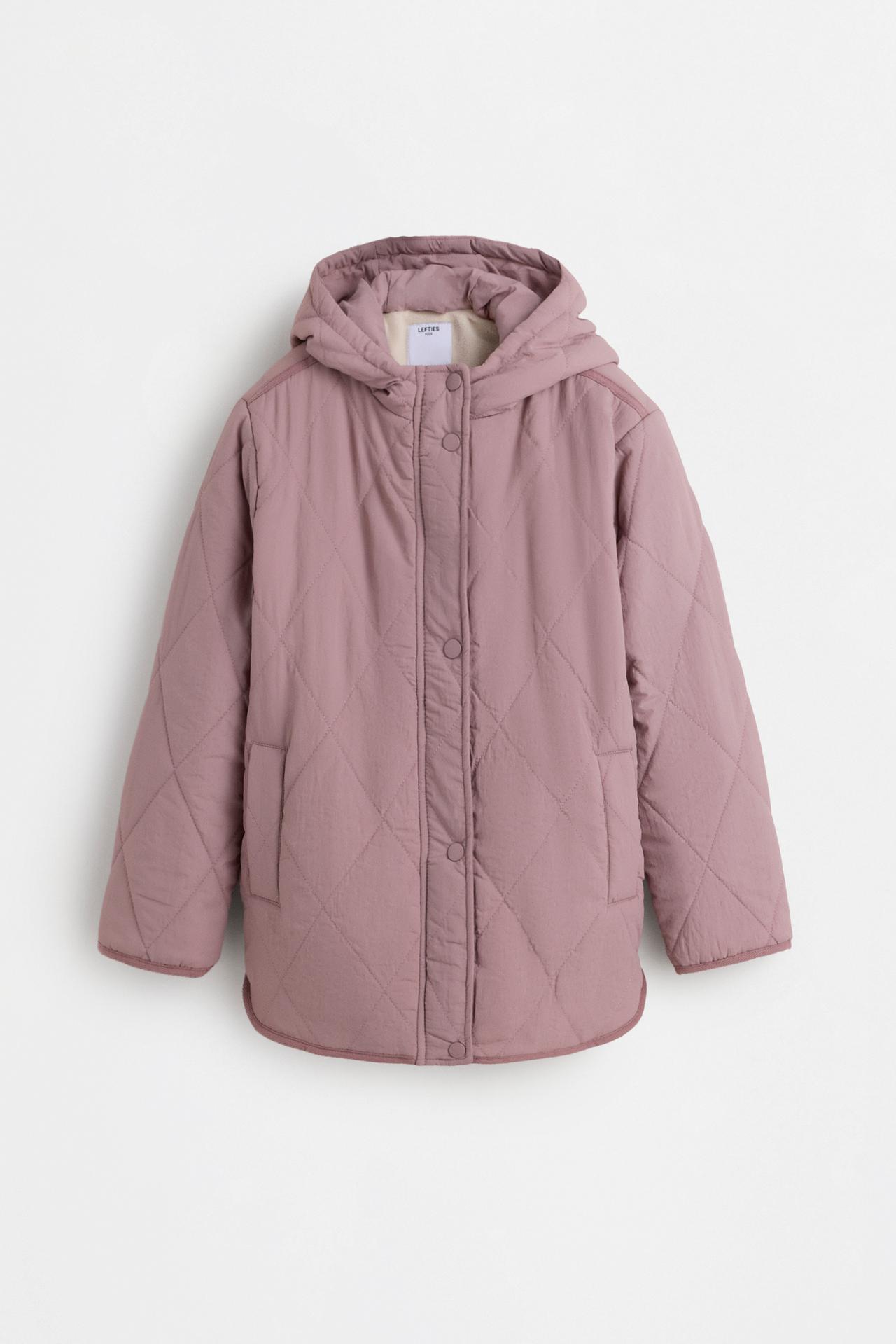 Lightweight quilted coat — ROSE PINK