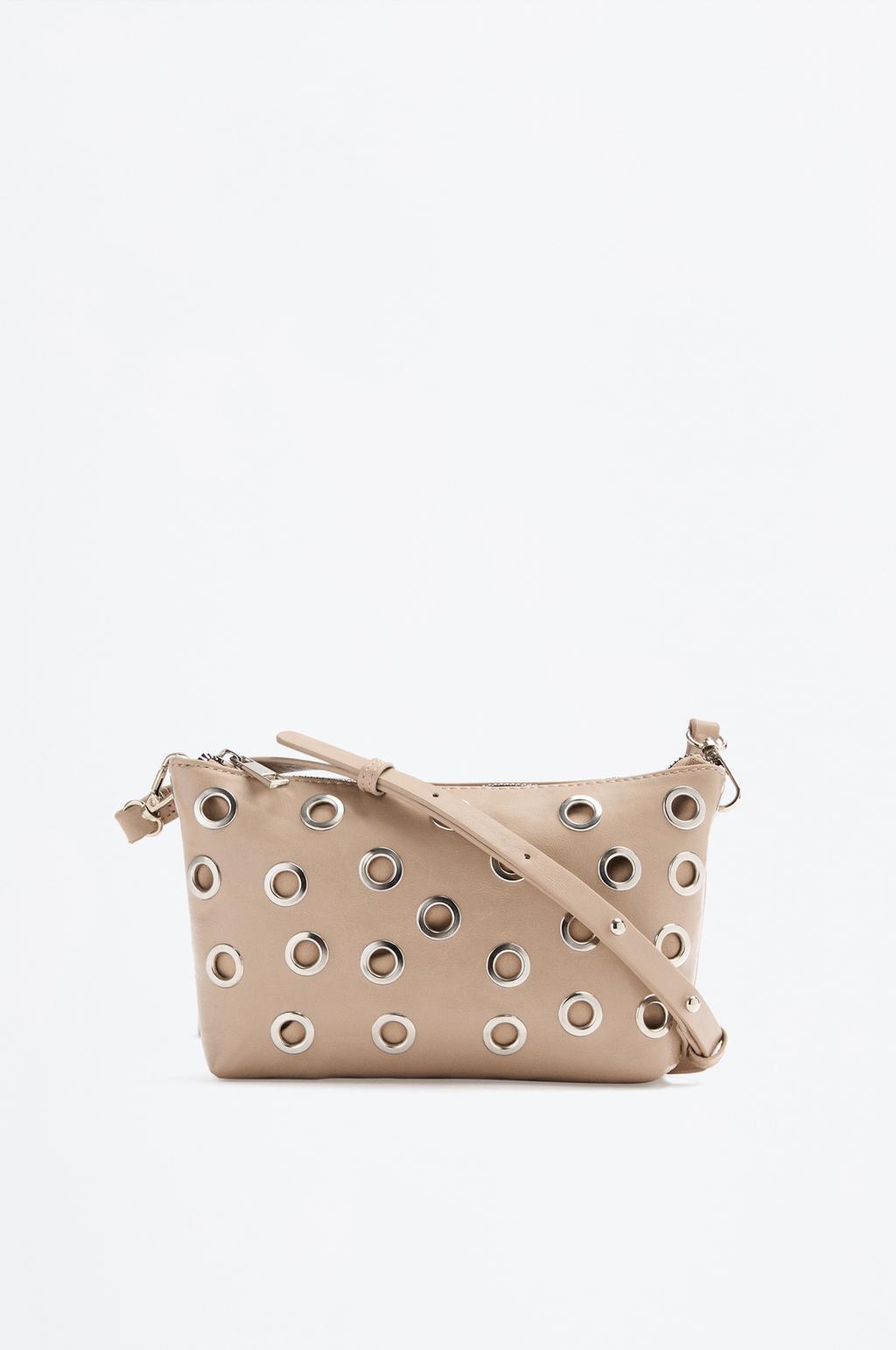 Borsa a tracolla con occhielli