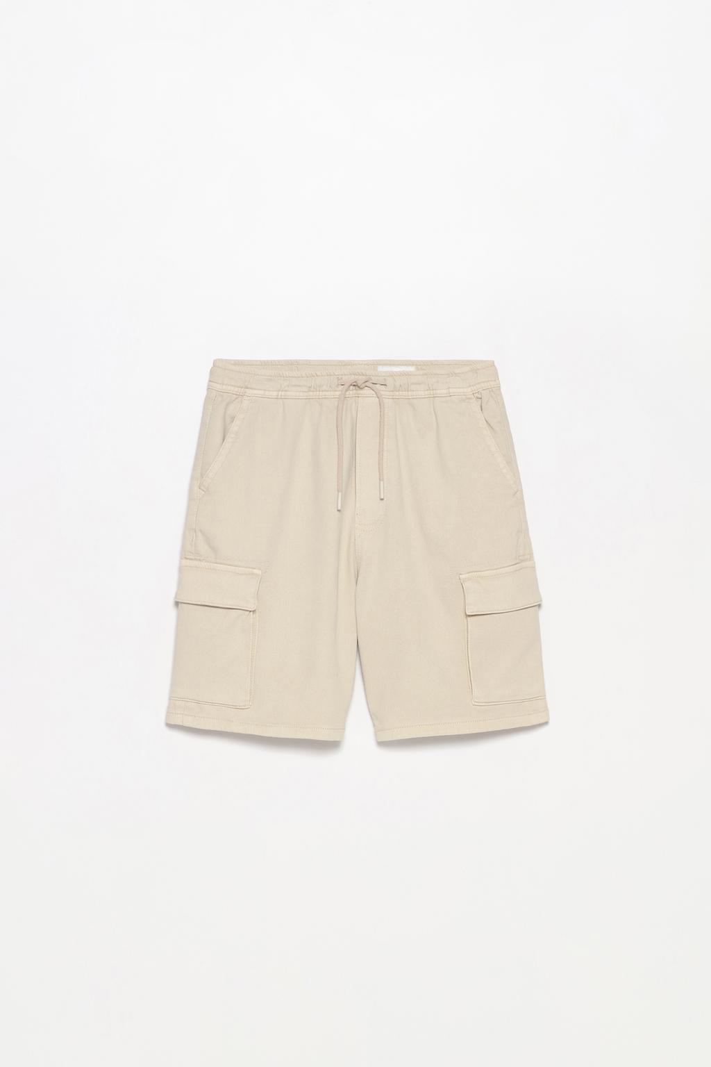 Plush jogger - cargo denim Bermuda shorts