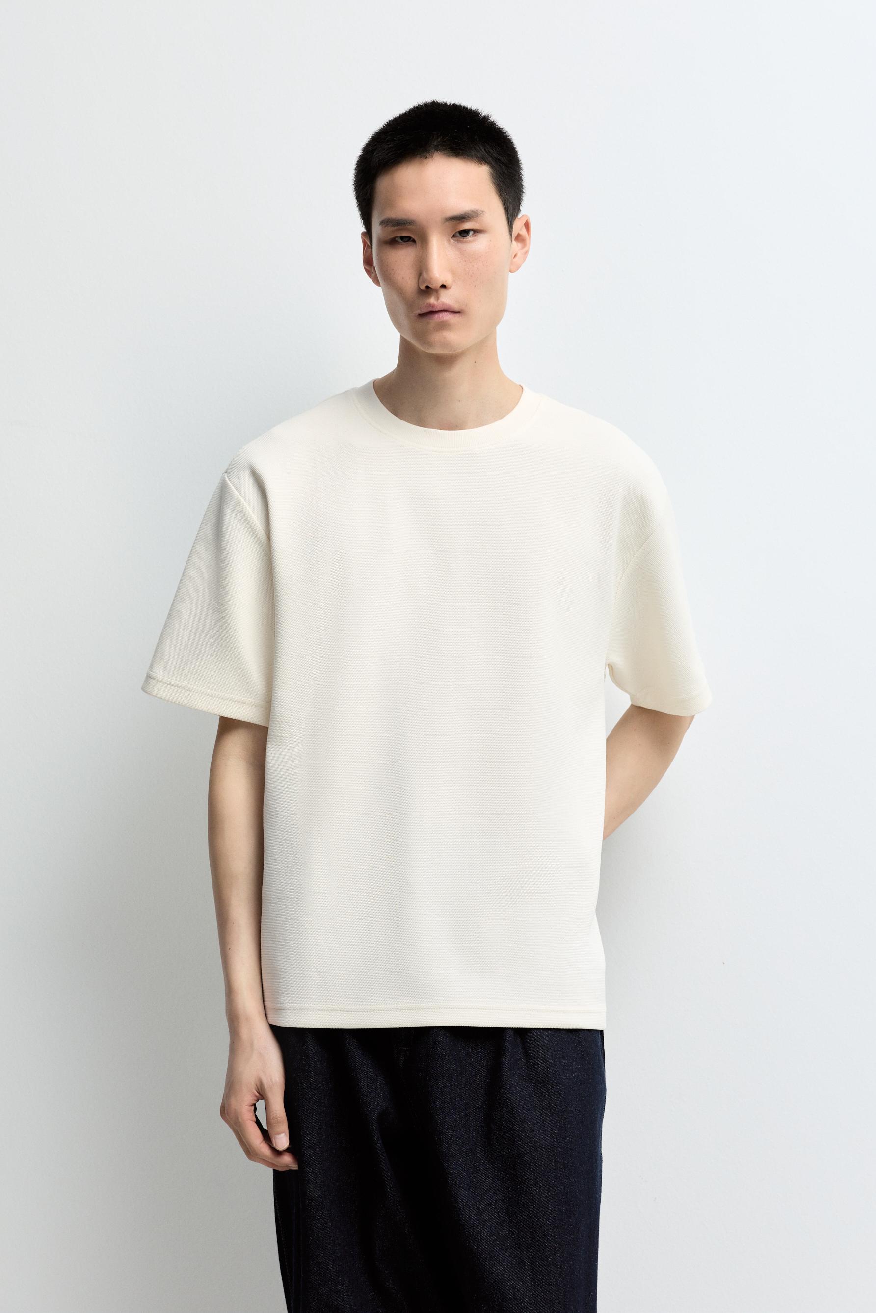 Camiseta interlock textura