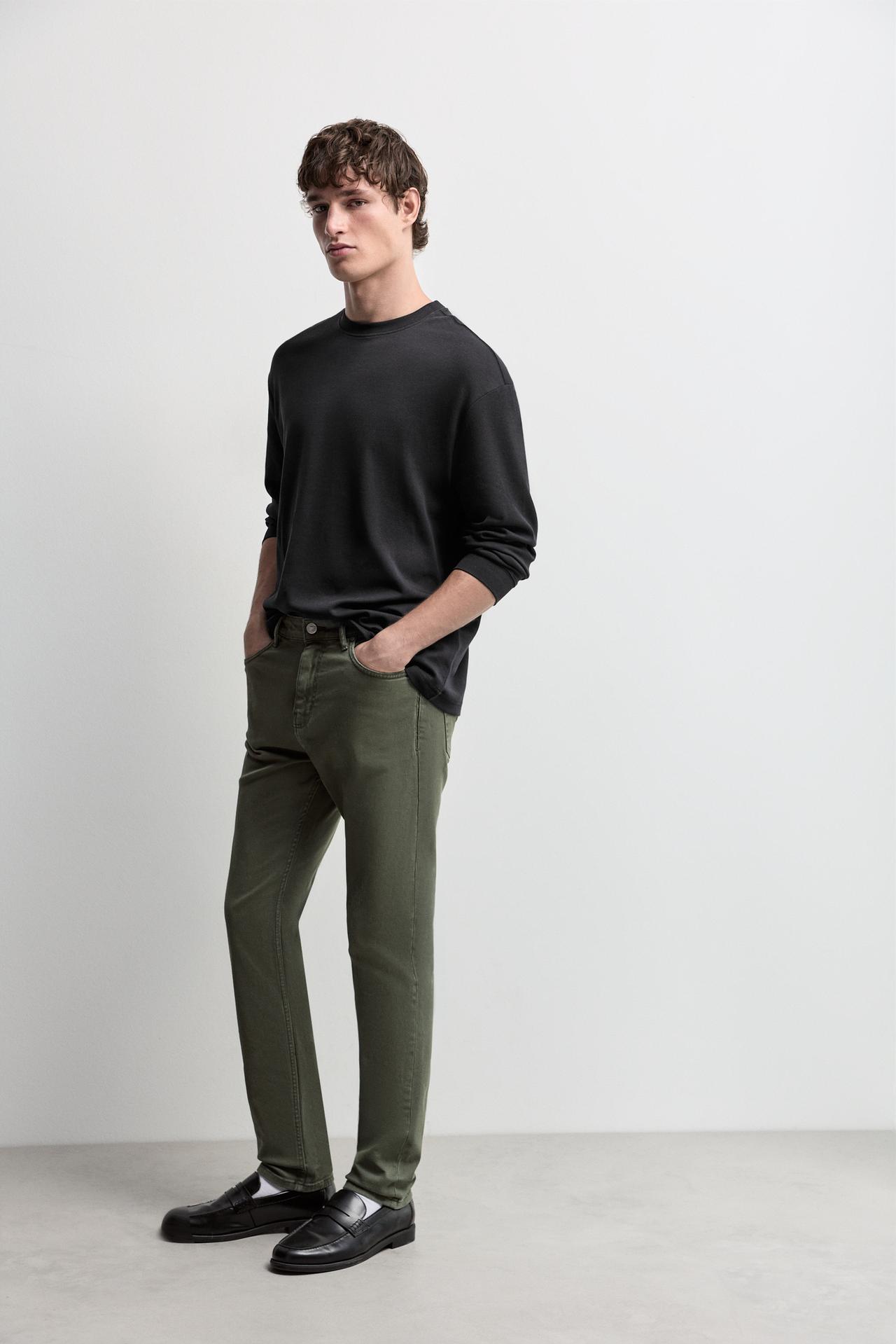 Slim jeans — DARK OLIVE GREEN