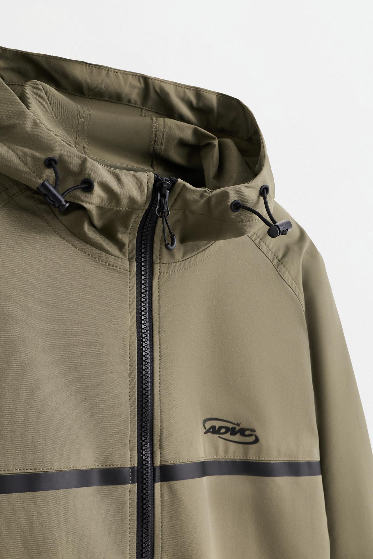 Windbreaker with pockets — DARK KHAKI