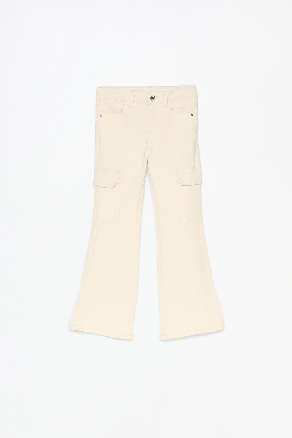 Flared cargo jeans