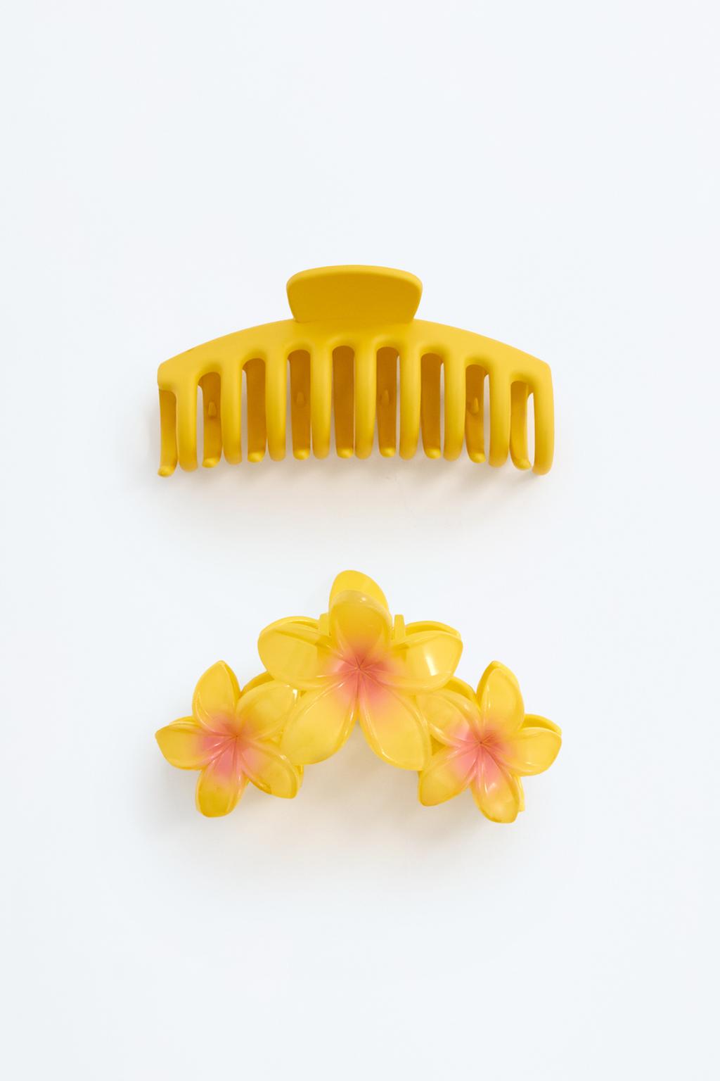 2-pack of contrast hair clips