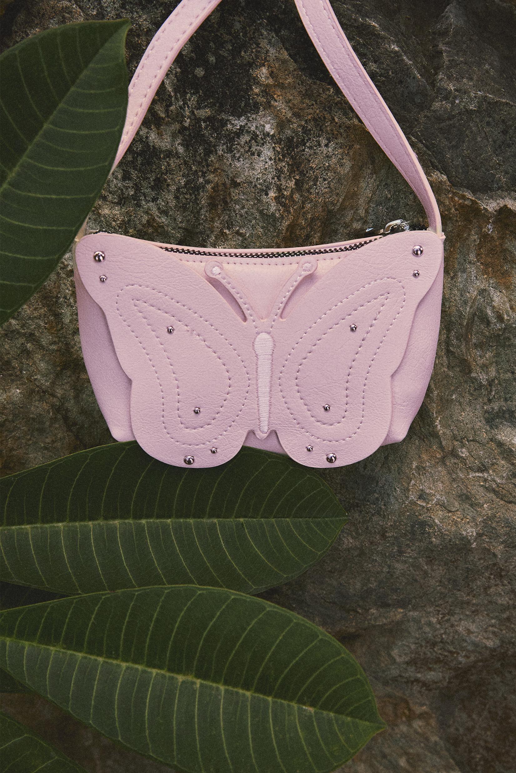 Butterfly shoulder bag — PINK