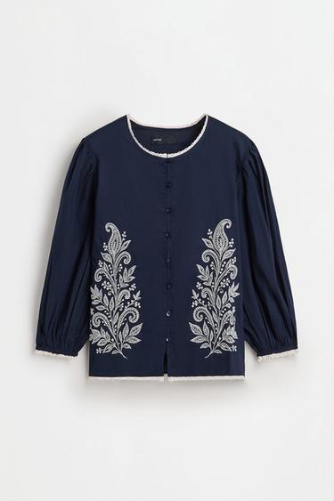 Embroidered shirt — NAVY 6