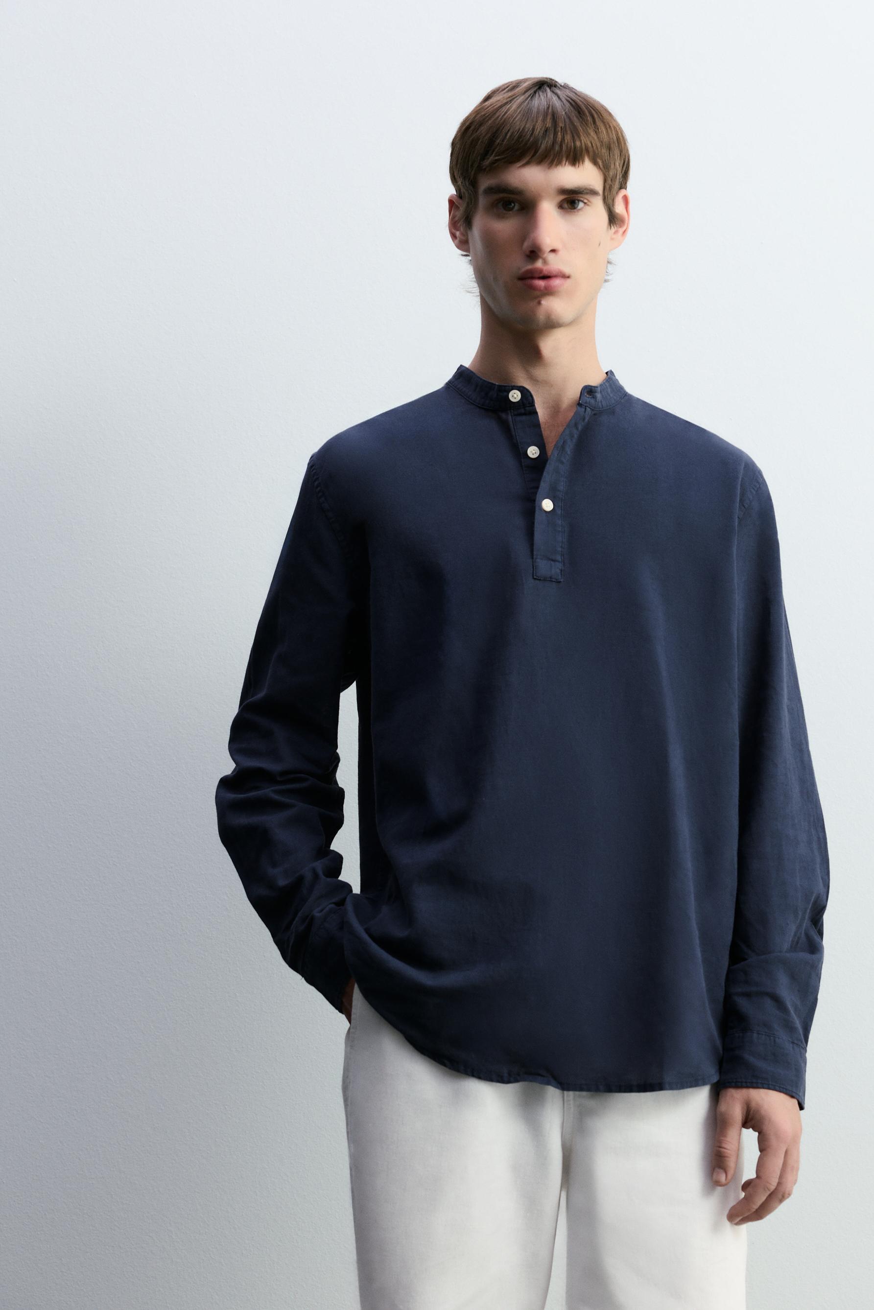 Camisa panadera lino - algodón