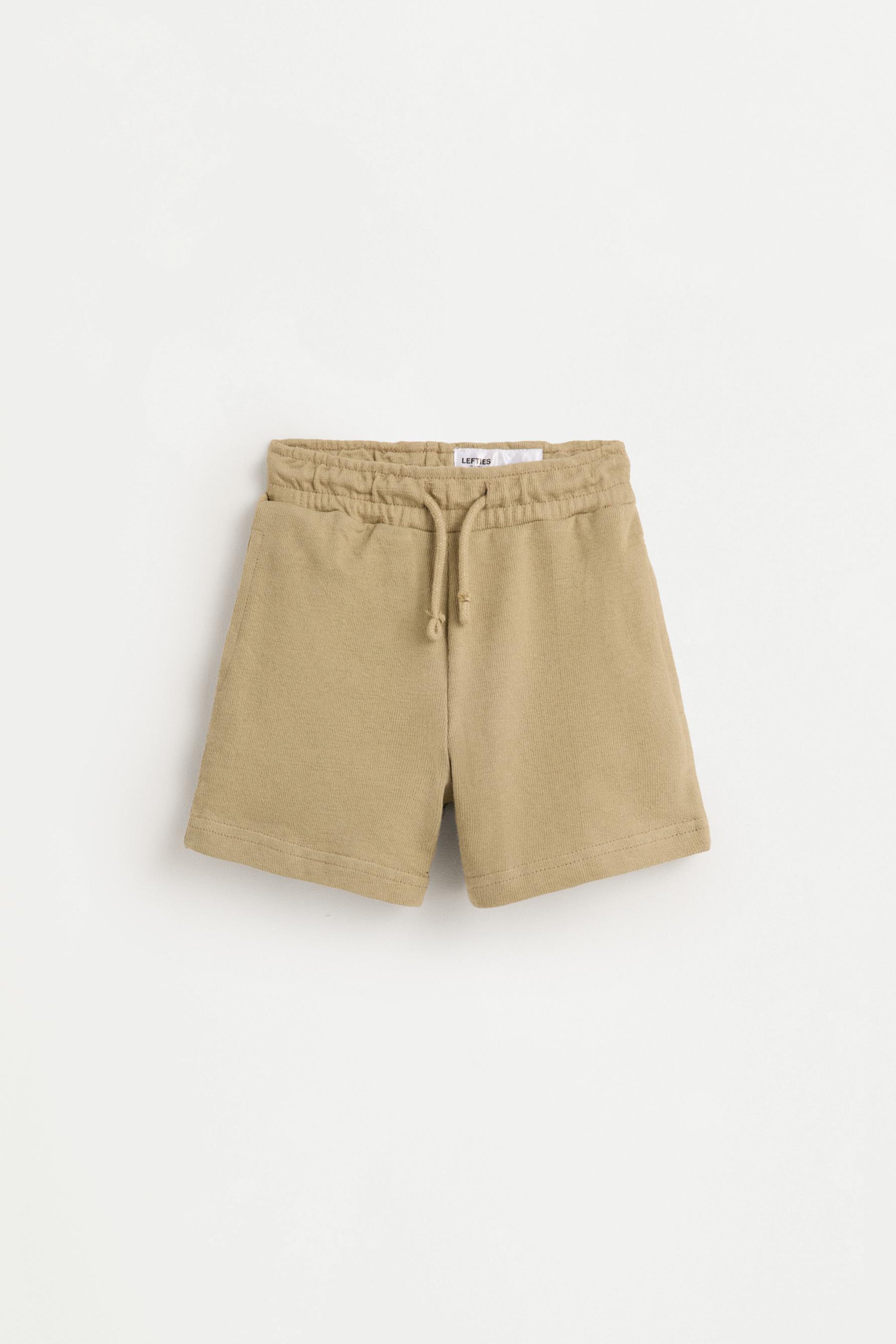 Rustic polo shirt and Bermuda shorts set — KHAKI