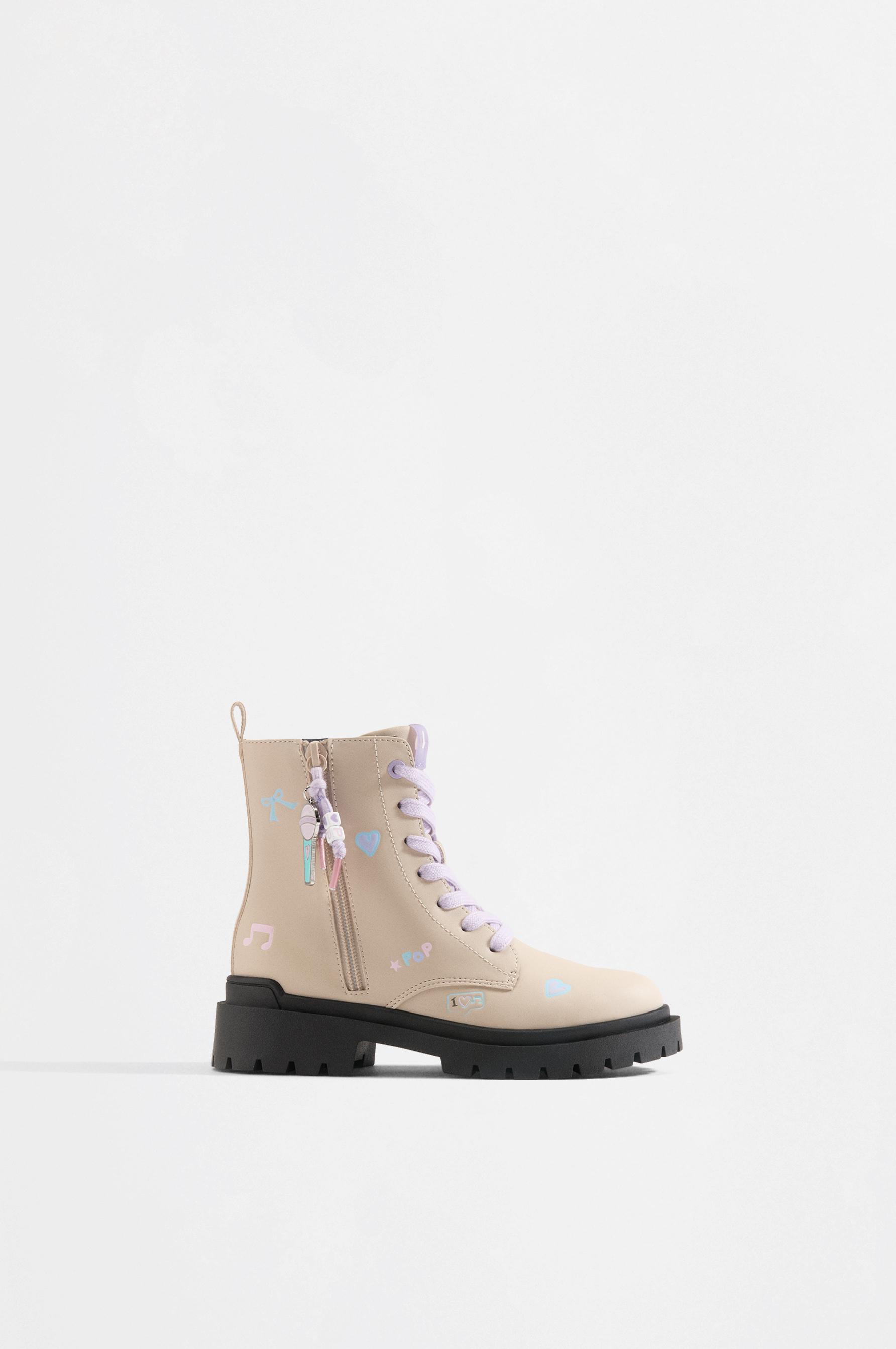 Pop track boots — WHITE