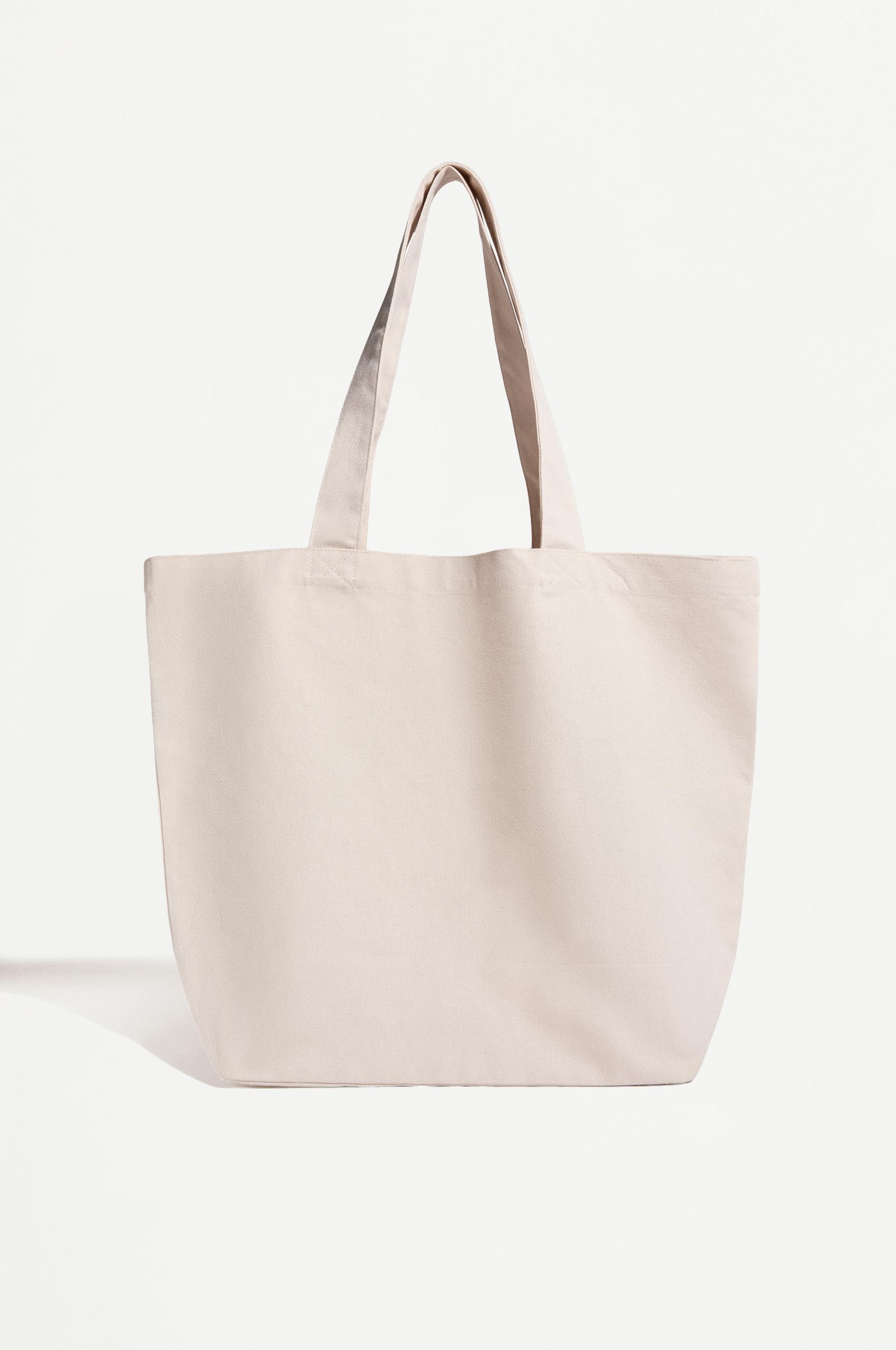 Printed shopper bag — ECRU