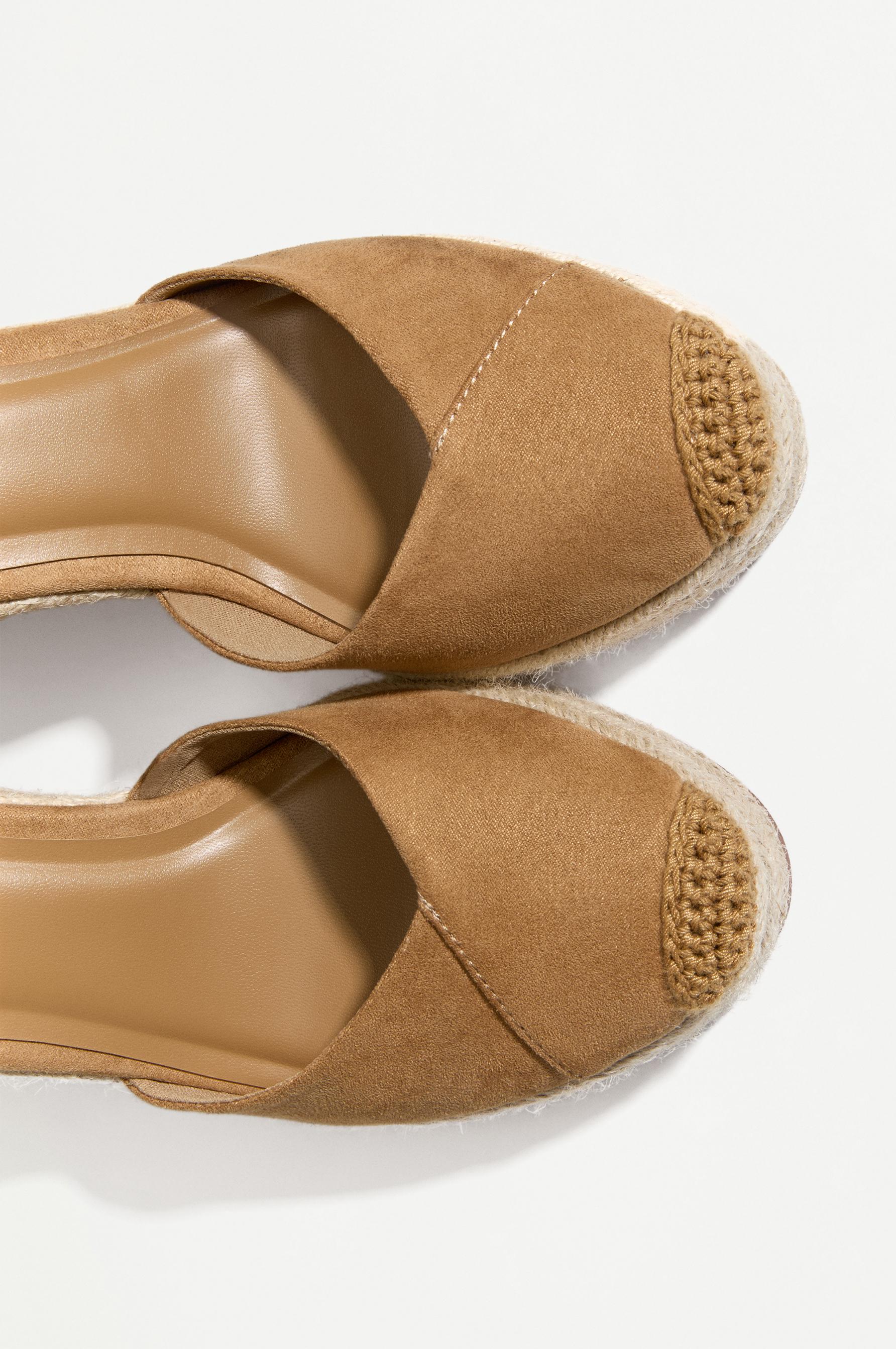 Jute wedge — LEATHER