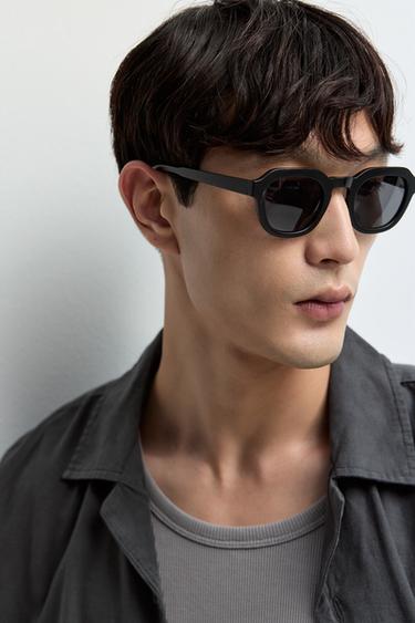Semi-square sunglasses — BLACK 1