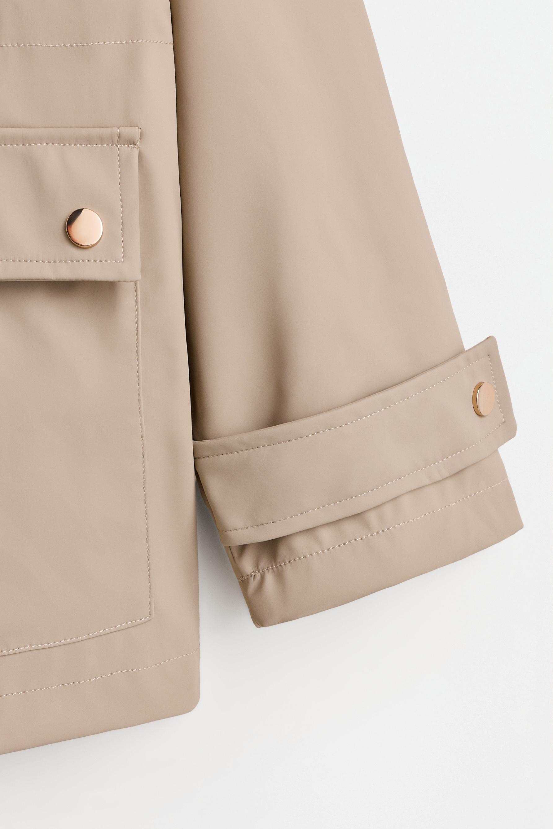 Rubberised jacket — DARK BEIGE