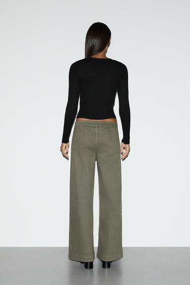 Culotte pocket jeans — DARK KHAKI 5