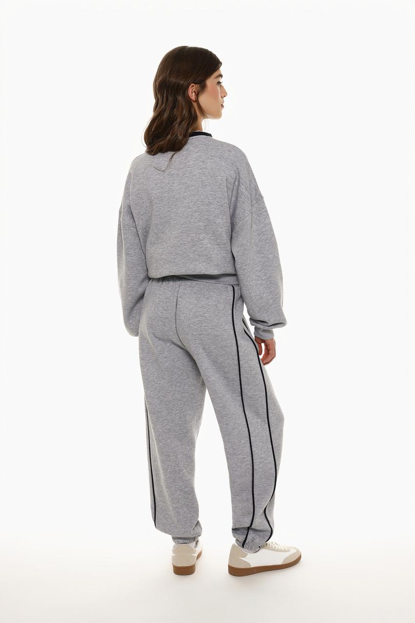 Pantalón chándal vivos Tiro Alto Pantalones ROPA Mujer