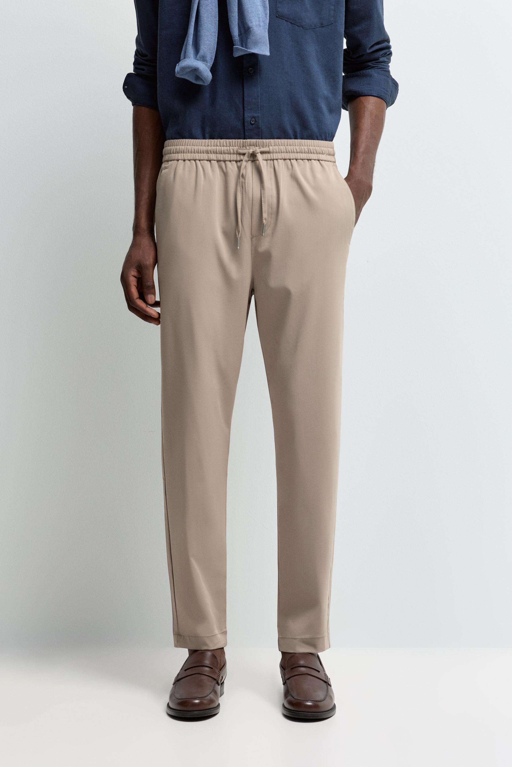Tailored jogger trousers — SAND