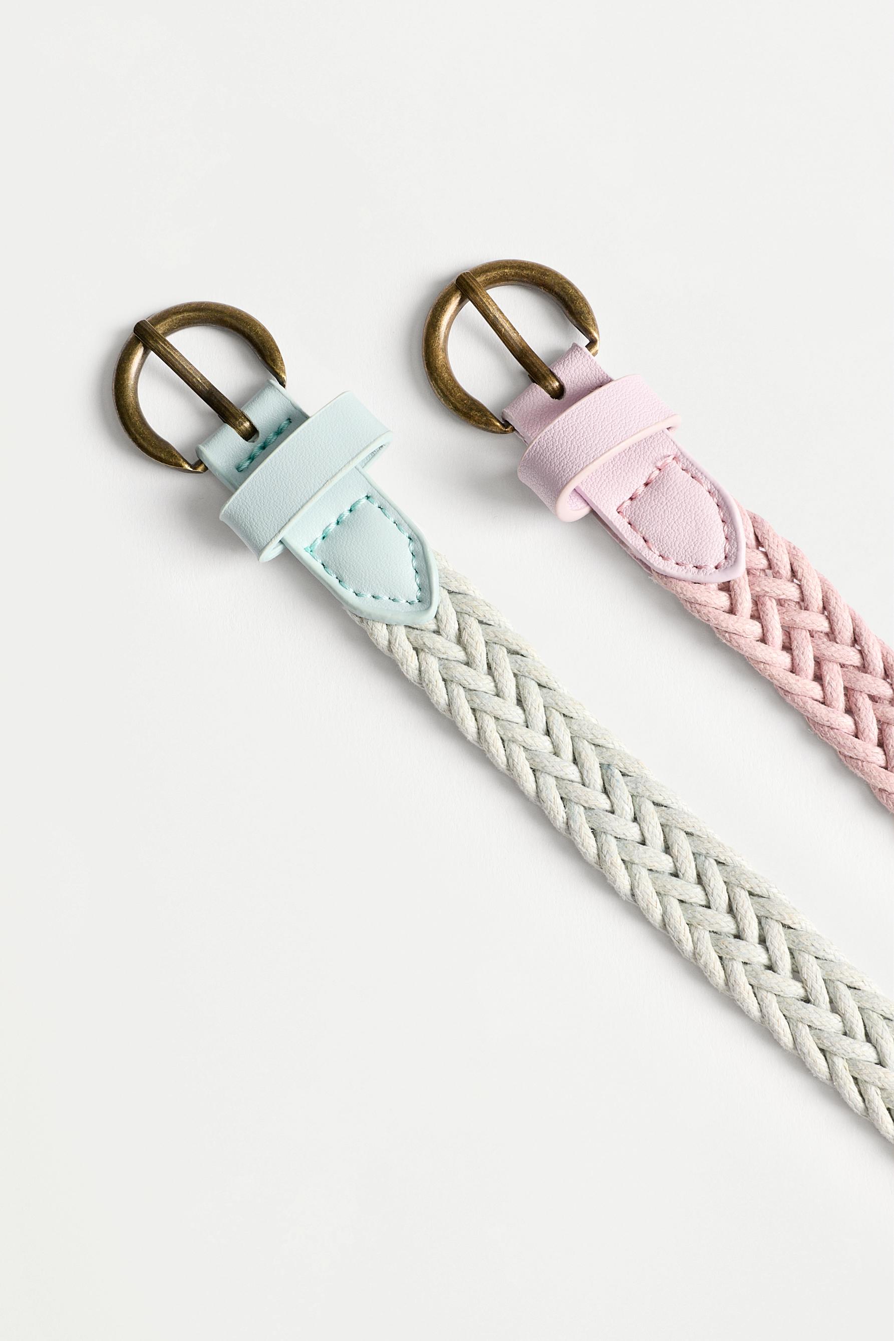 Braided belts (2-pack) — SKY BLUE