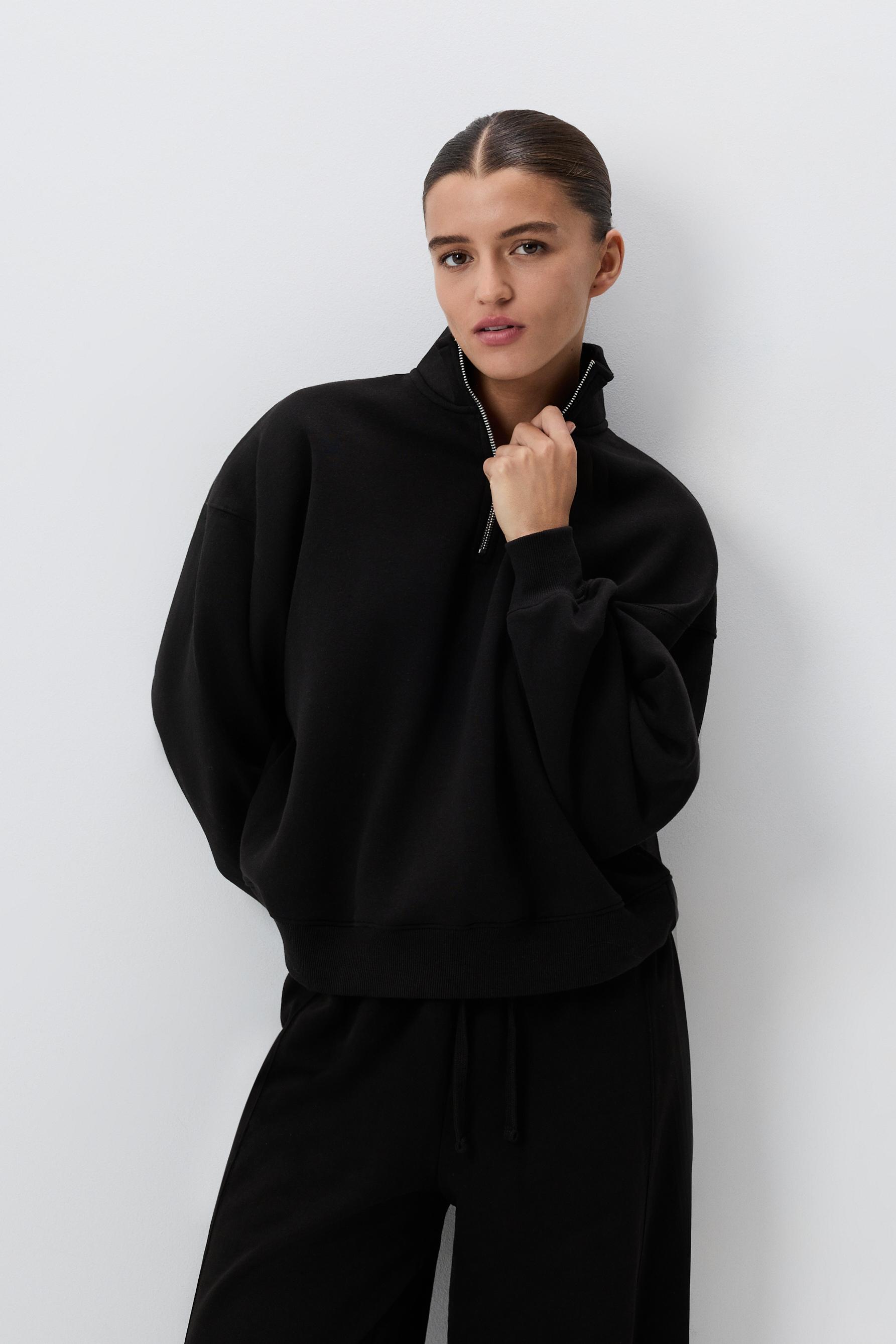 Sudadera cuello cremallera