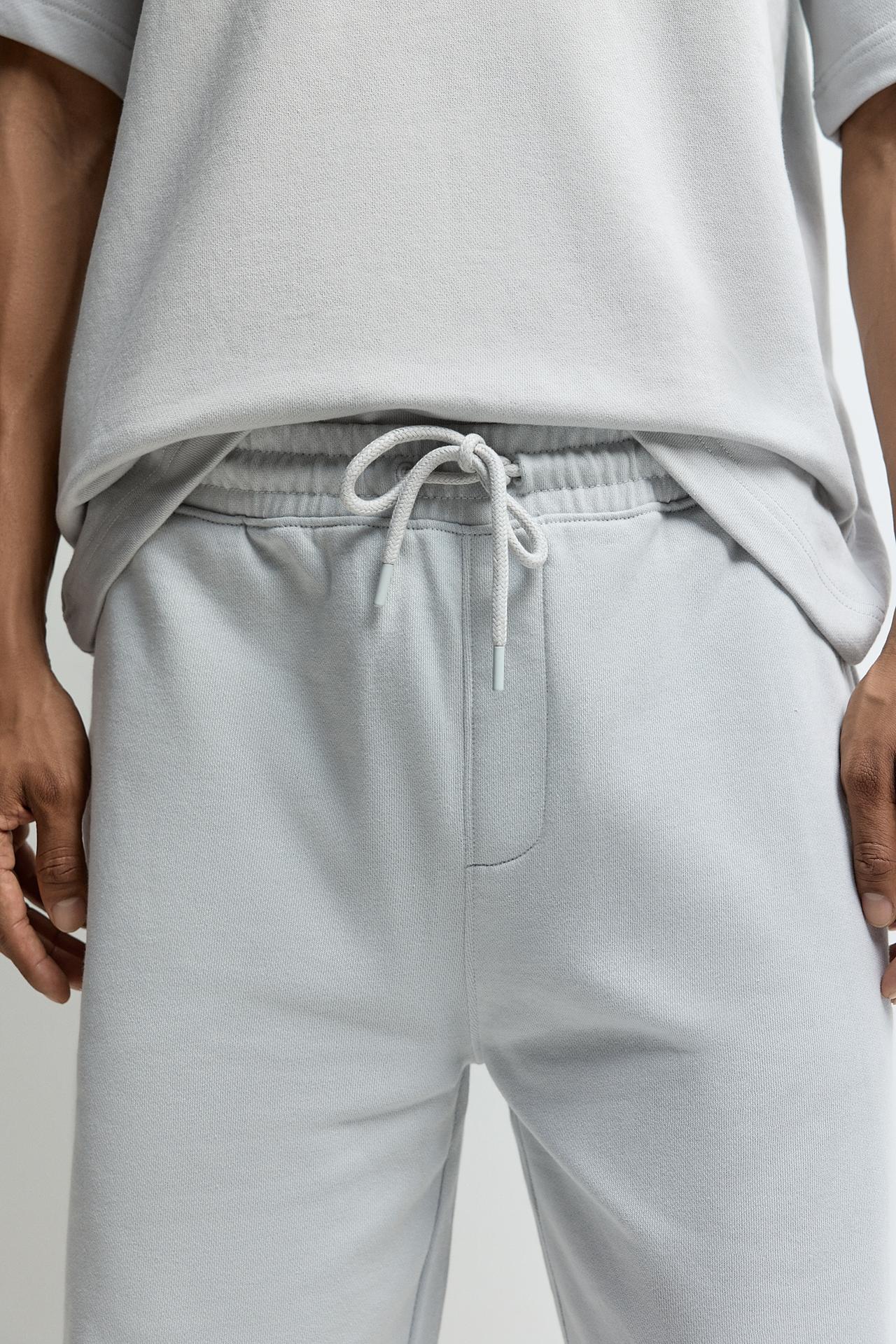 Tracksuit Bermuda shorts — PALE BLUE