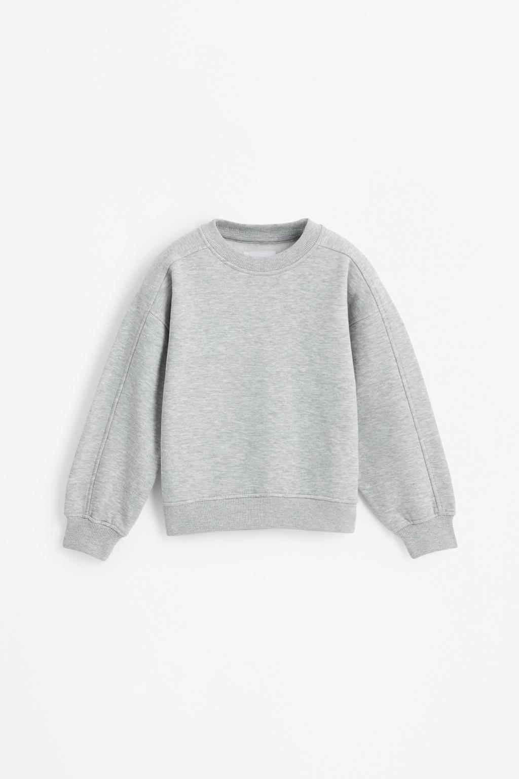 Plain plush sweatshirt