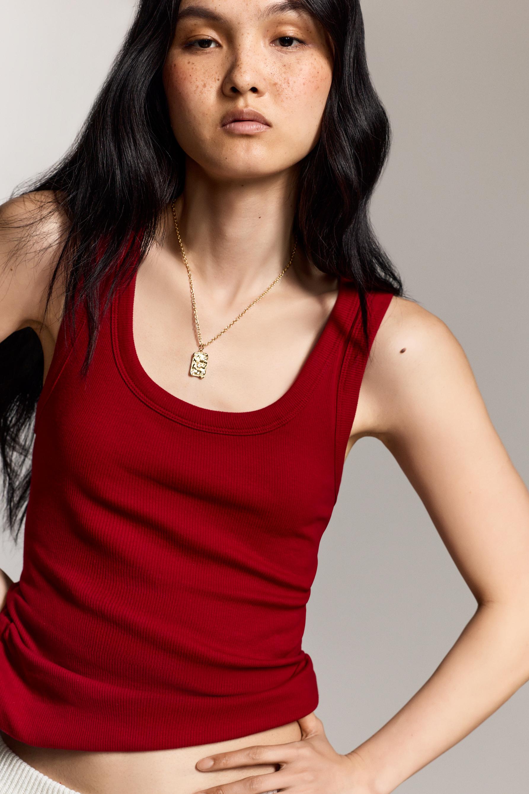 Racerback top — RED
