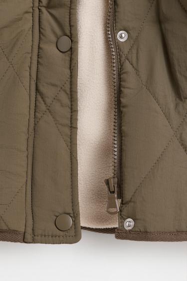 Lightweight quilted coat — DARK KHAKI 3