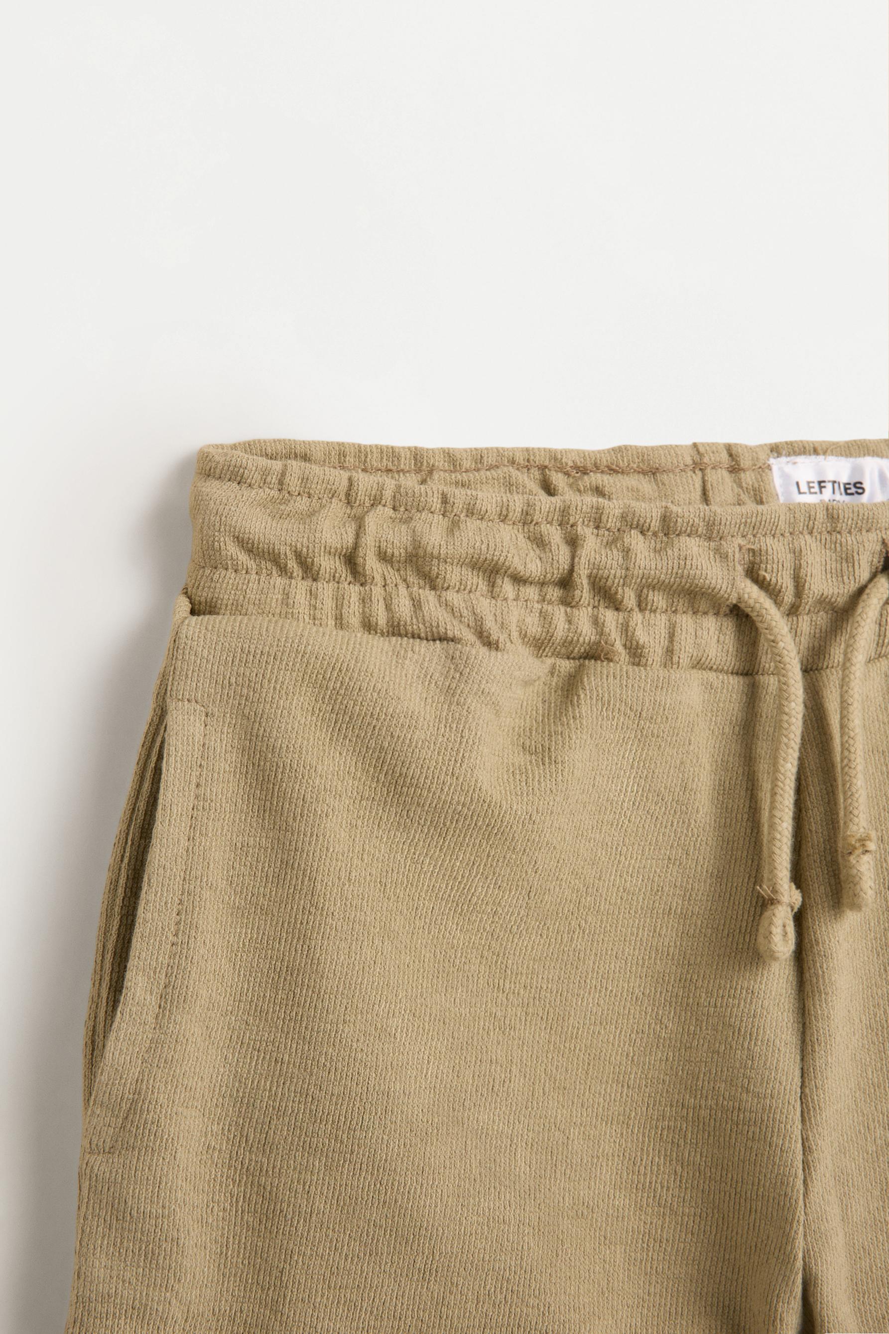 Rustic polo shirt and Bermuda shorts set — KHAKI