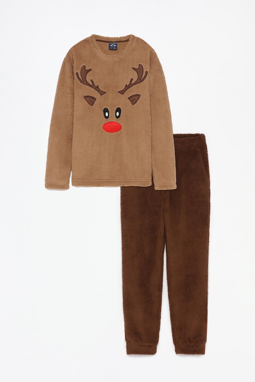 Man | Faux fur reindeer pyjamas