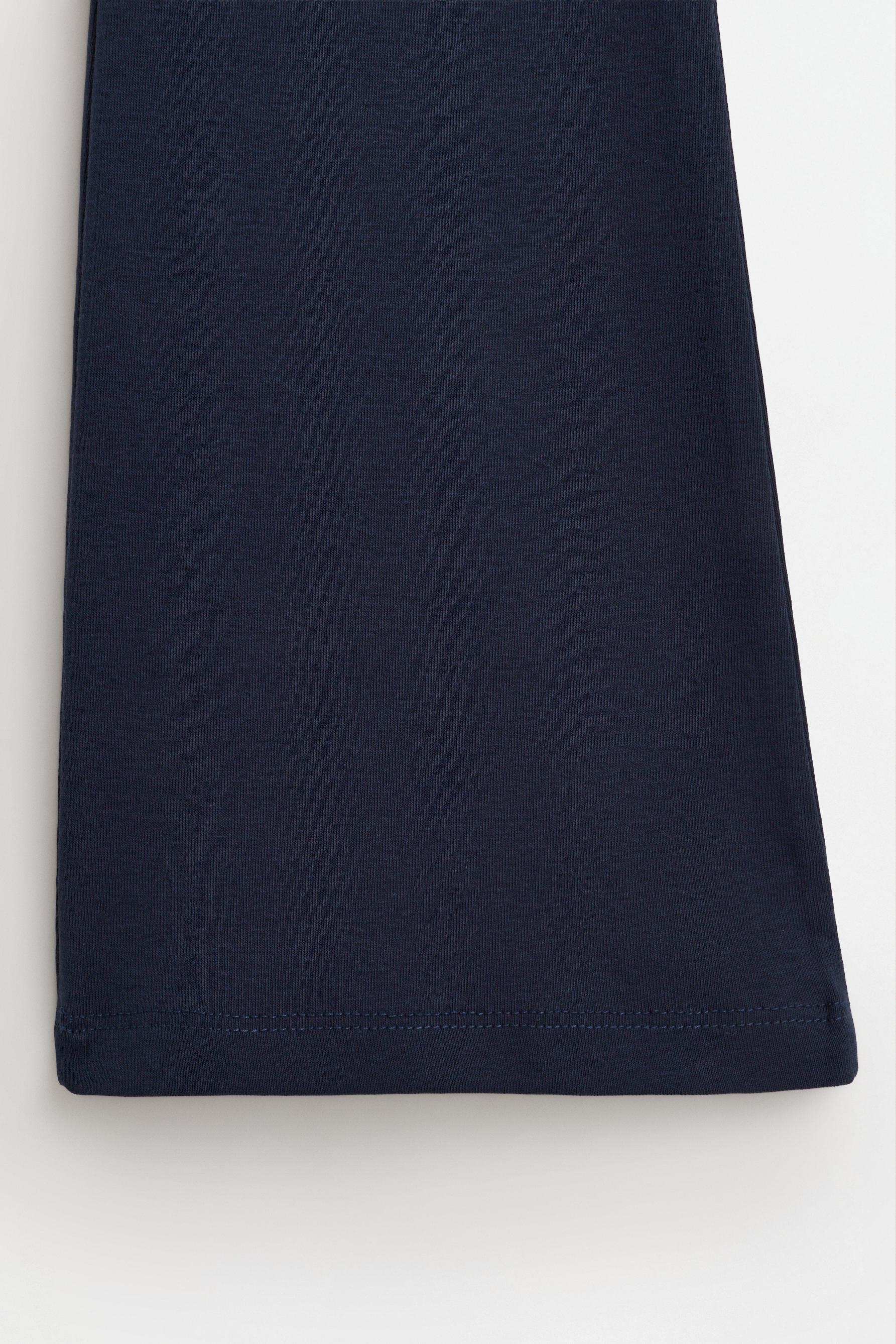 Bell bottom leggings with fold-over waist — NAVY
