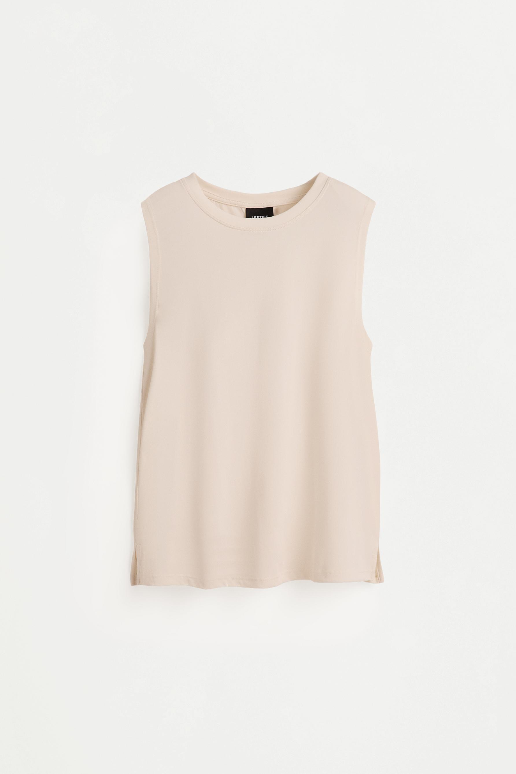 Flowing modal-effect T-shirt — OFF WHITE