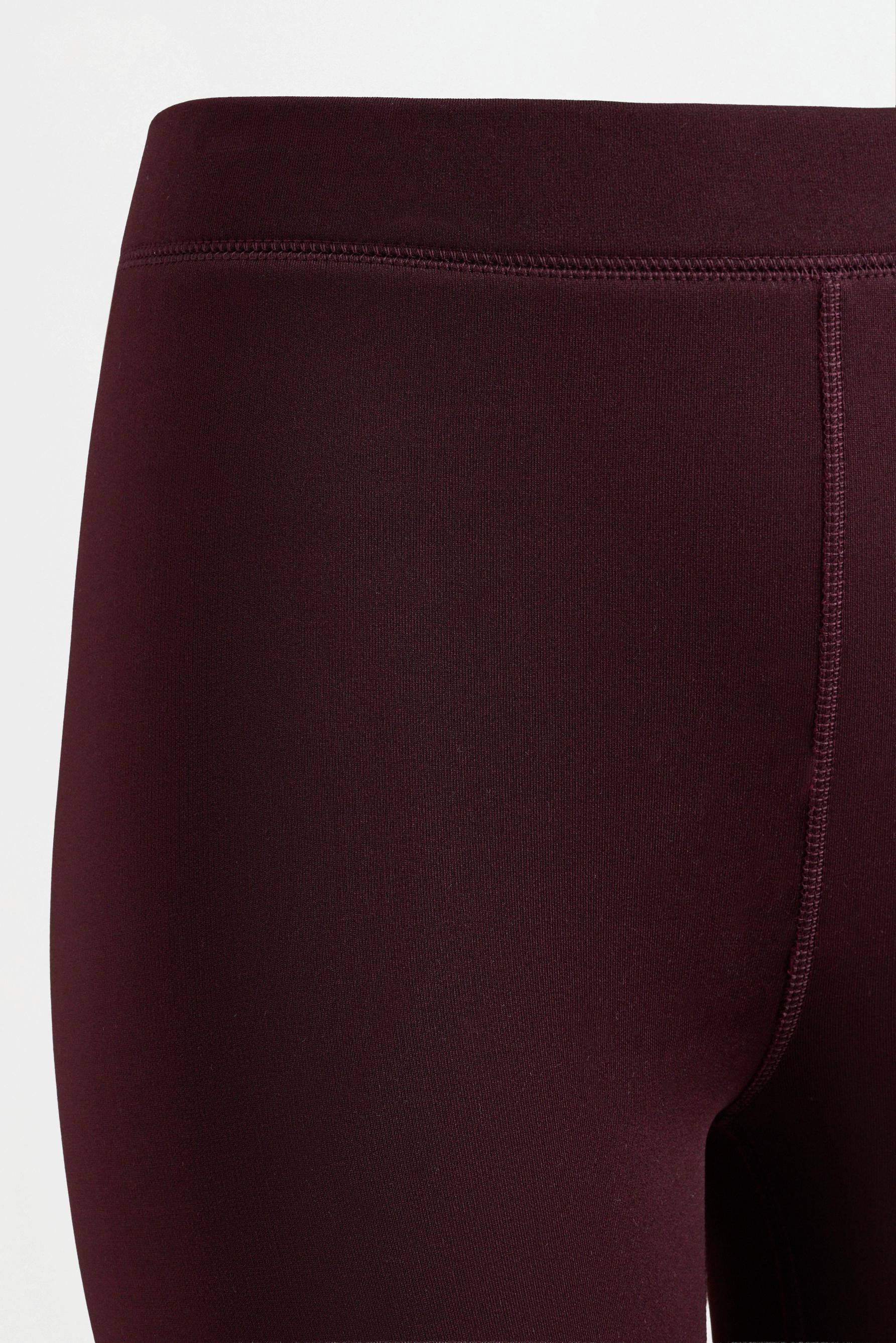 HEAVY WEIGHT thermal leggings (10°F to 48°F) — DARK BURGUNDY