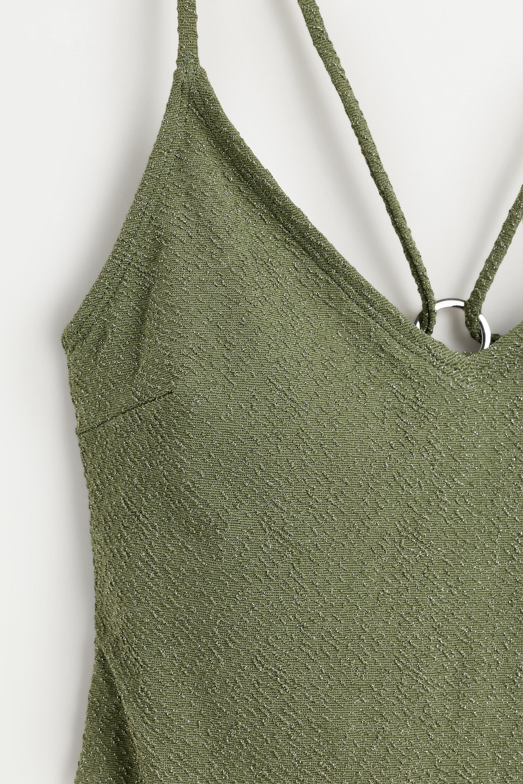 Shimmery swimsuit — MEDIUM GREEN
