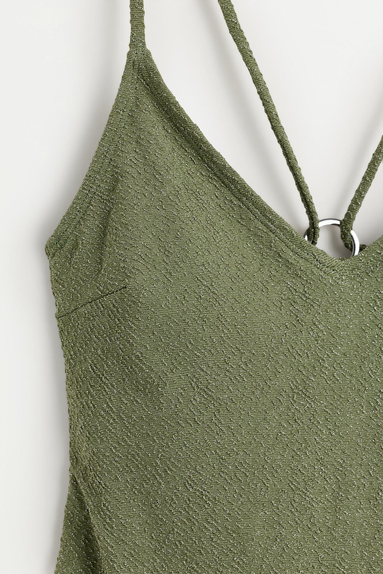 Shimmery swimsuit — MEDIUM GREEN