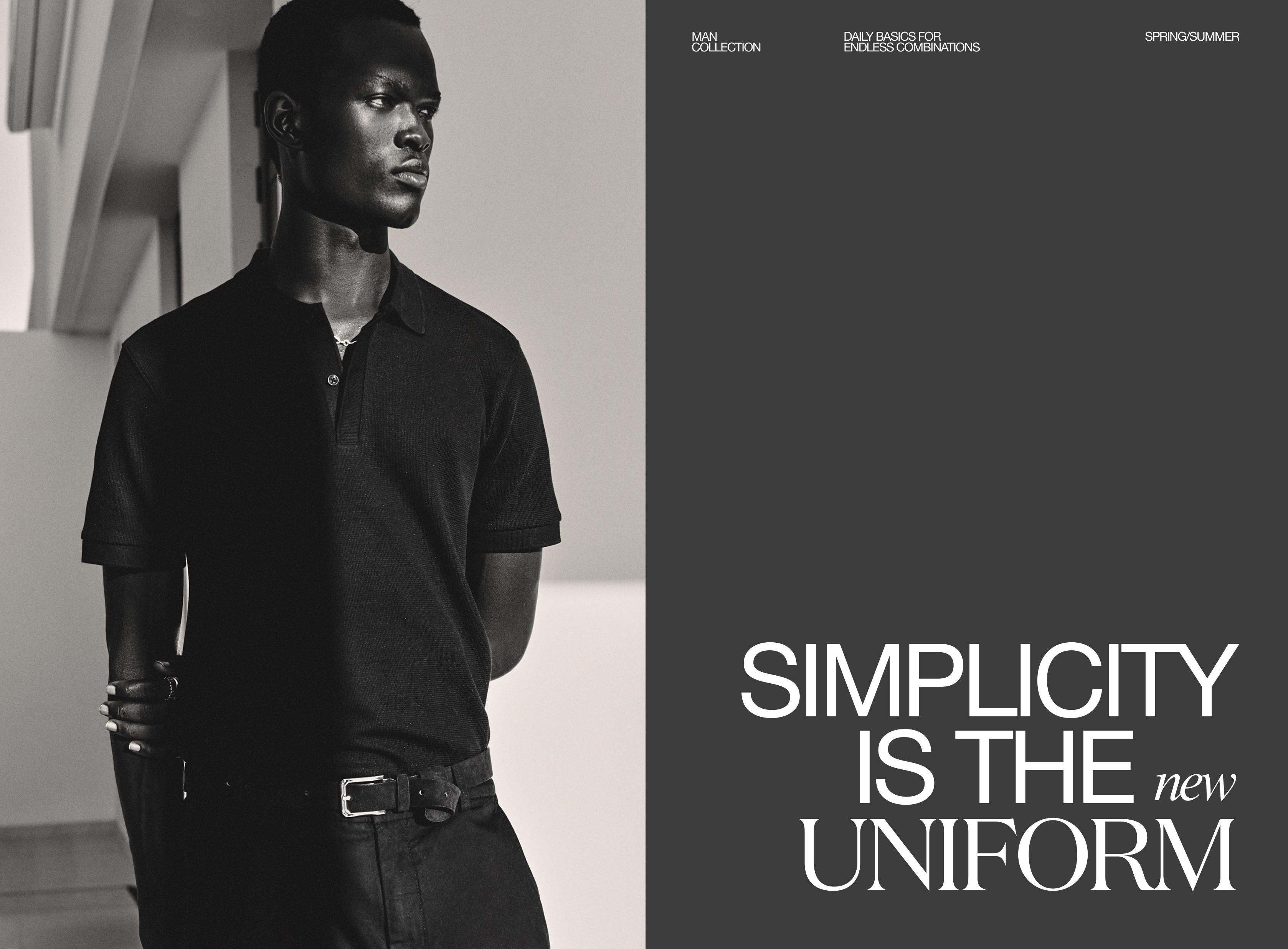 Basic polo shirt — BLACK