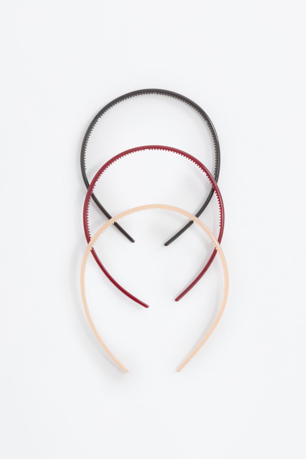 Pack of 3 rigid headbands