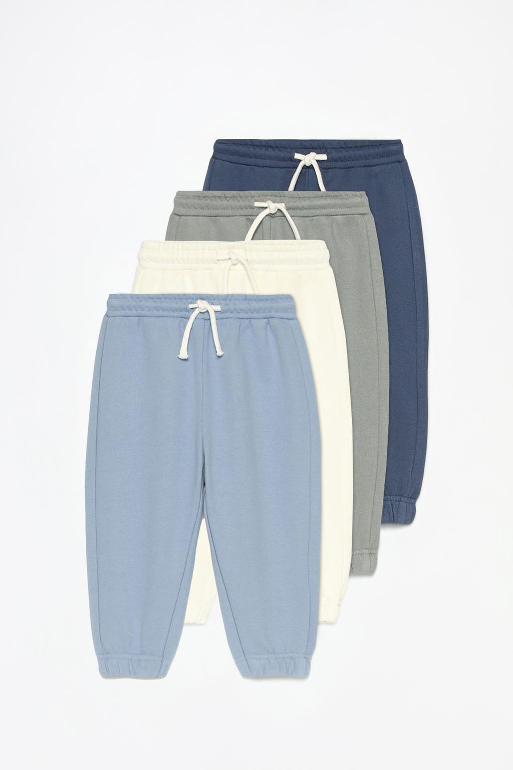 4-pack of plain plush trousers