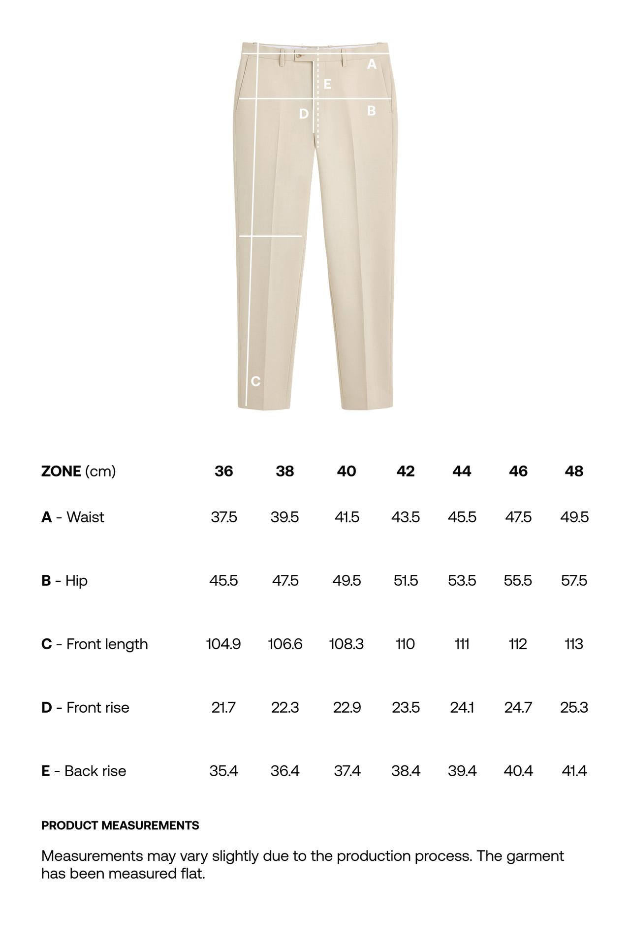 Slim fit suit trousers — OFF WHITE