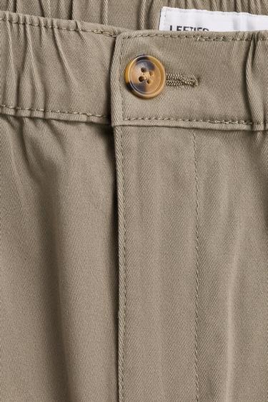 Balloon fit cargo trousers — PALE KHAKI 4