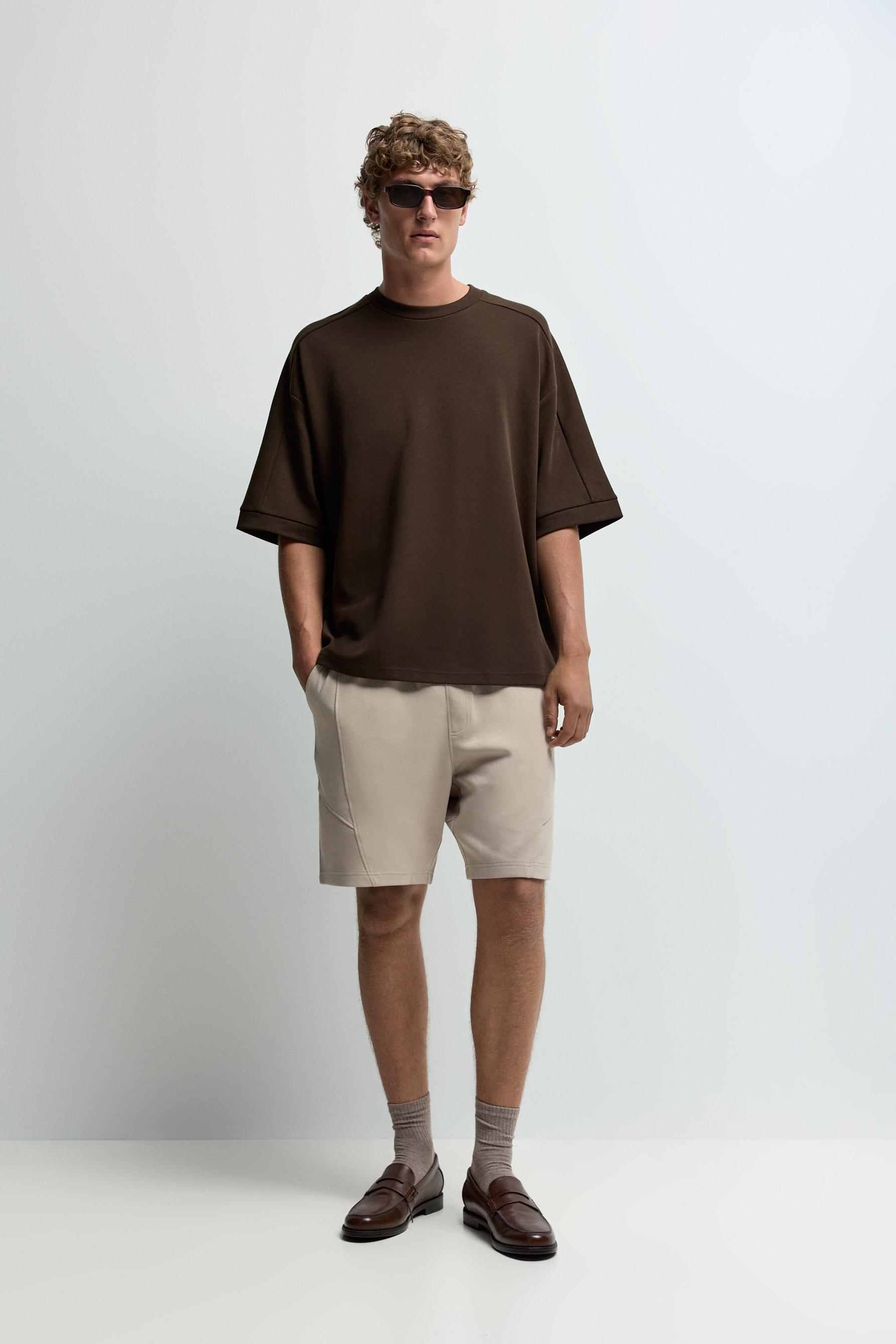 Interlock Bermuda shorts — SAND