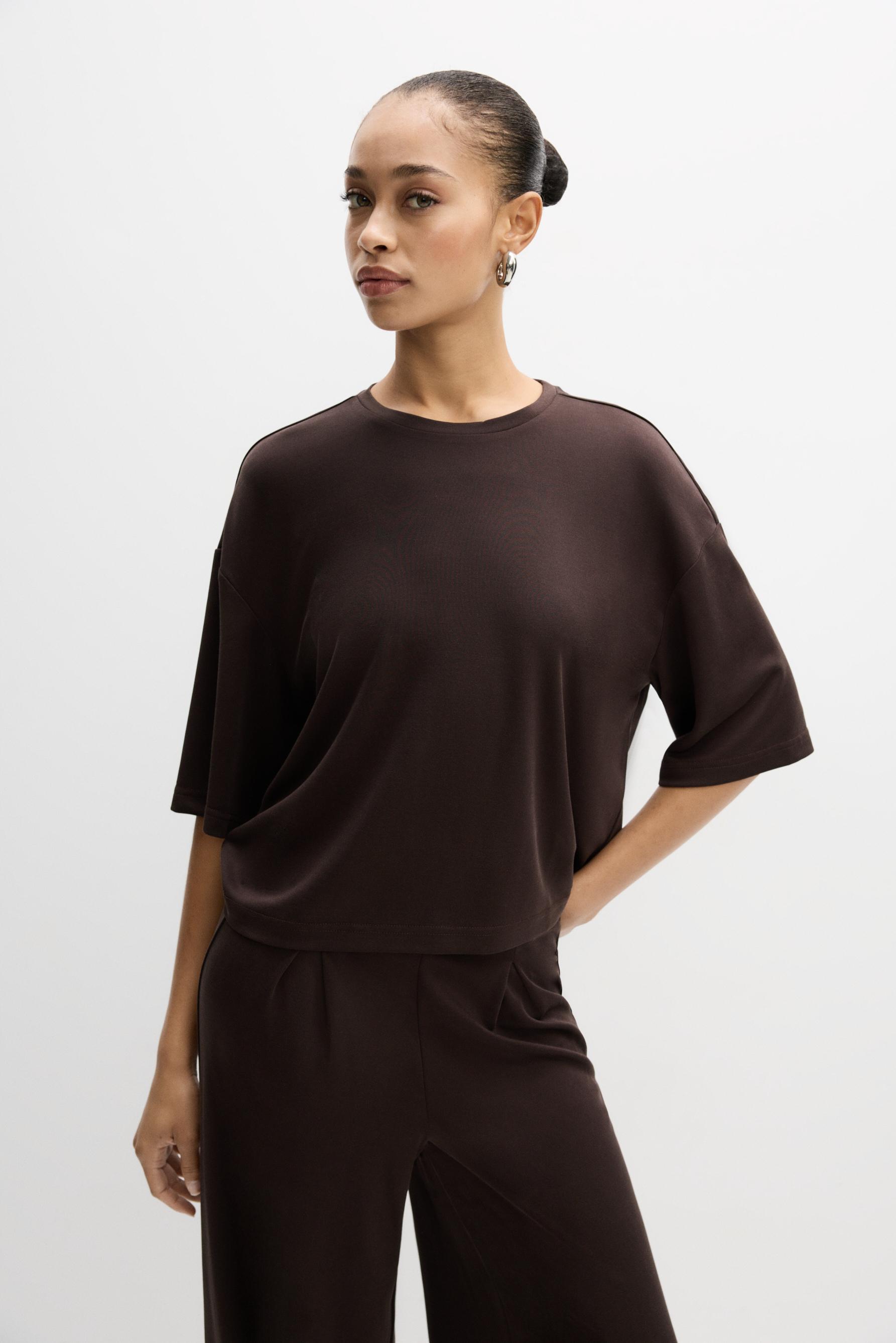 Camiseta oversize fluida