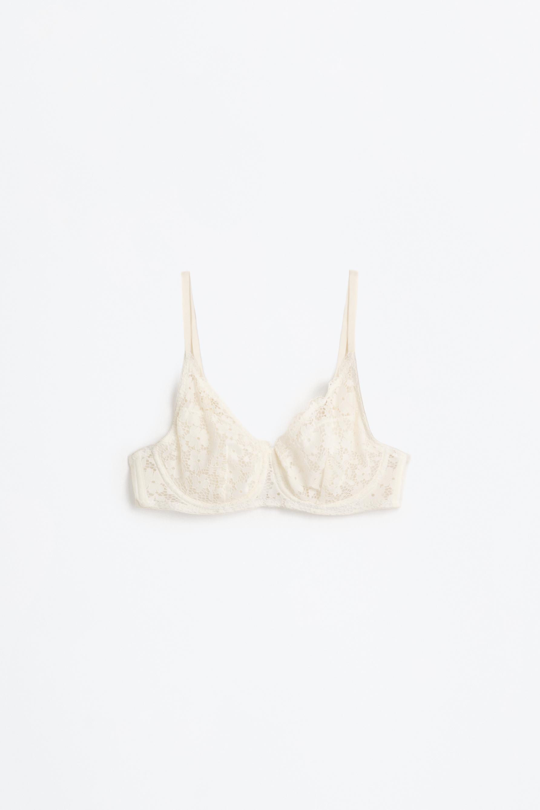 Lace bra — WHITE