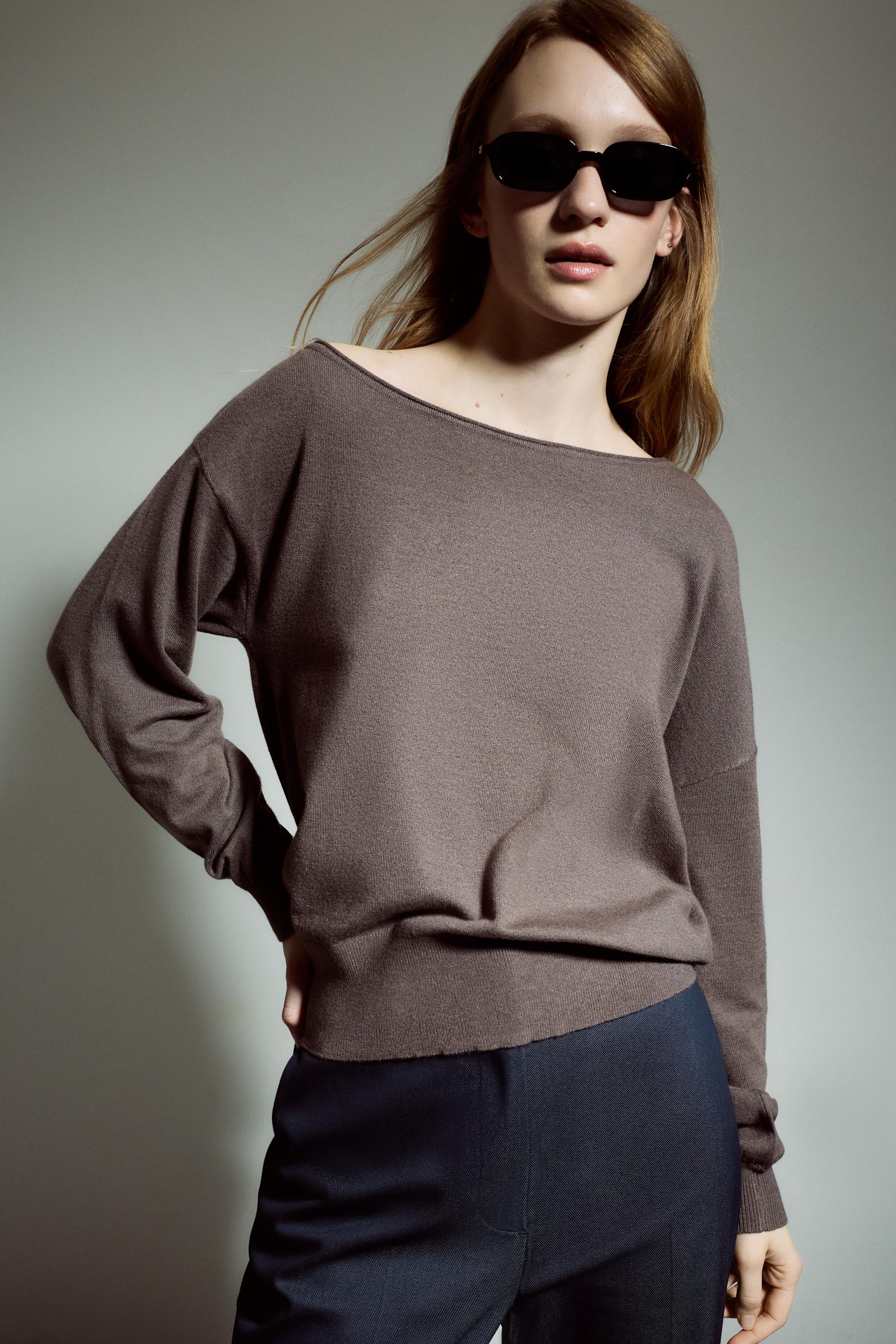 Jersey punto asimétrico