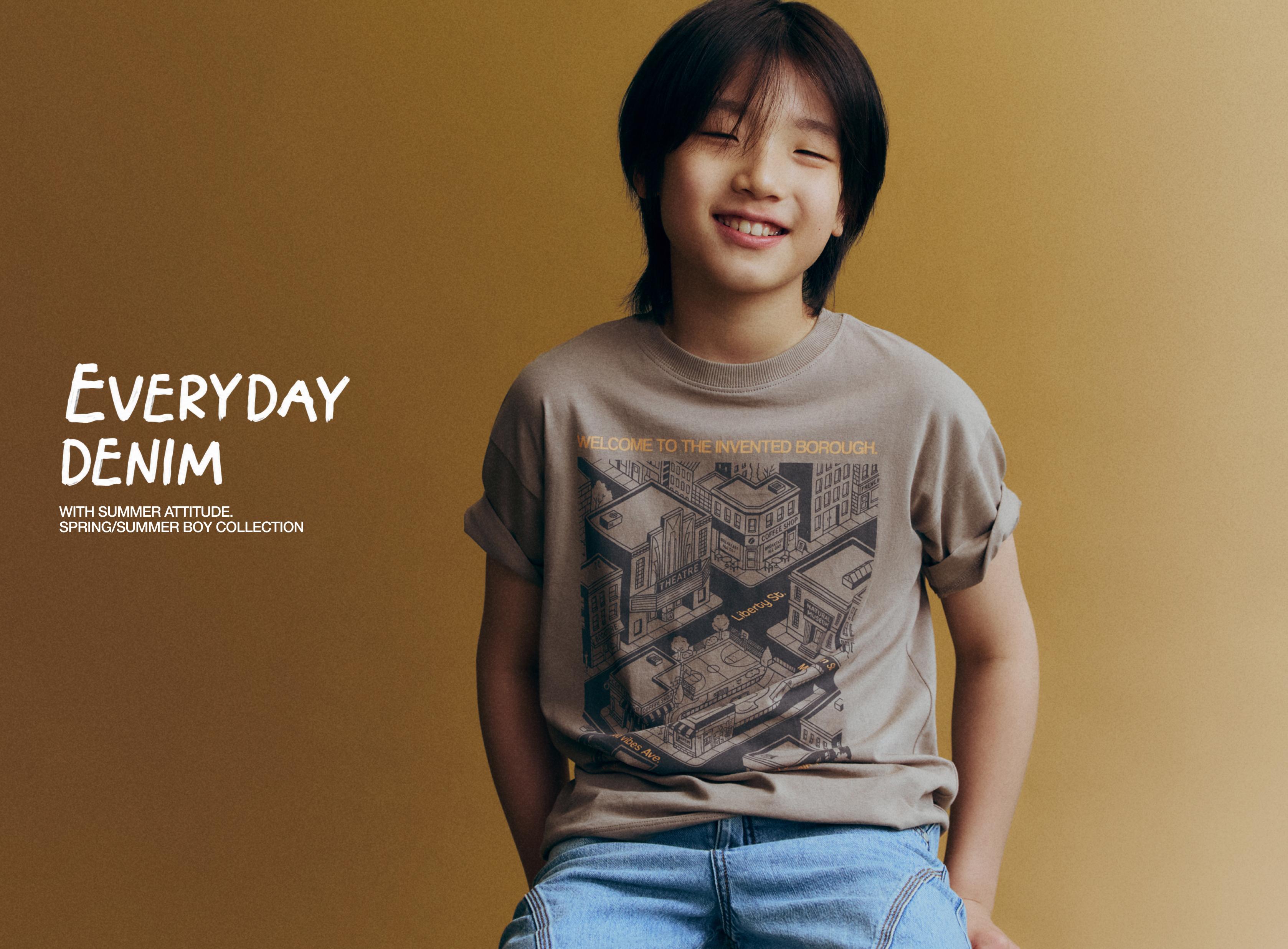 Printed T-shirt — PALE OCHRE