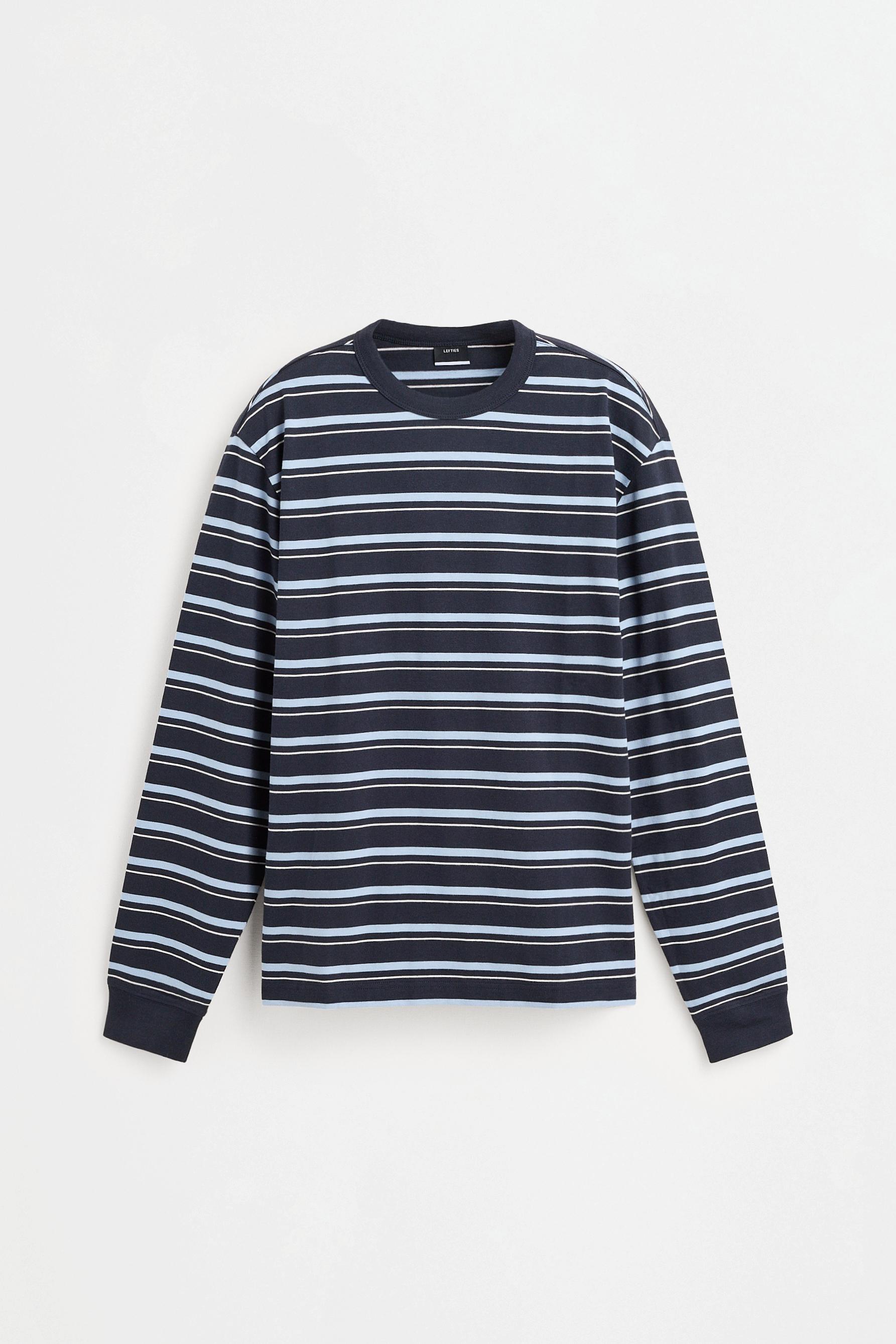 Medium jersey striped T-shirt — DARK NAVY