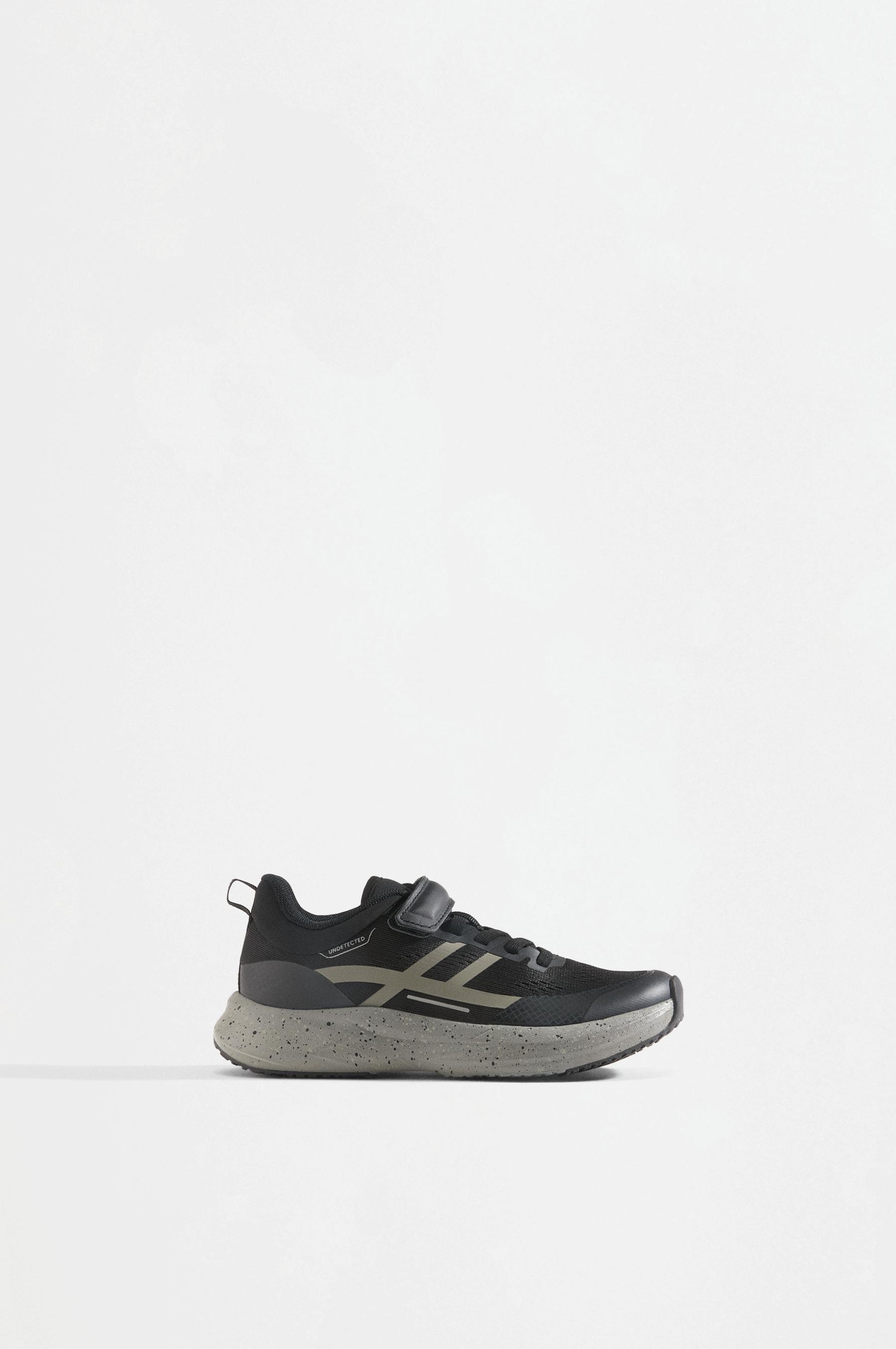 Technical fabric sneakers — BLACK