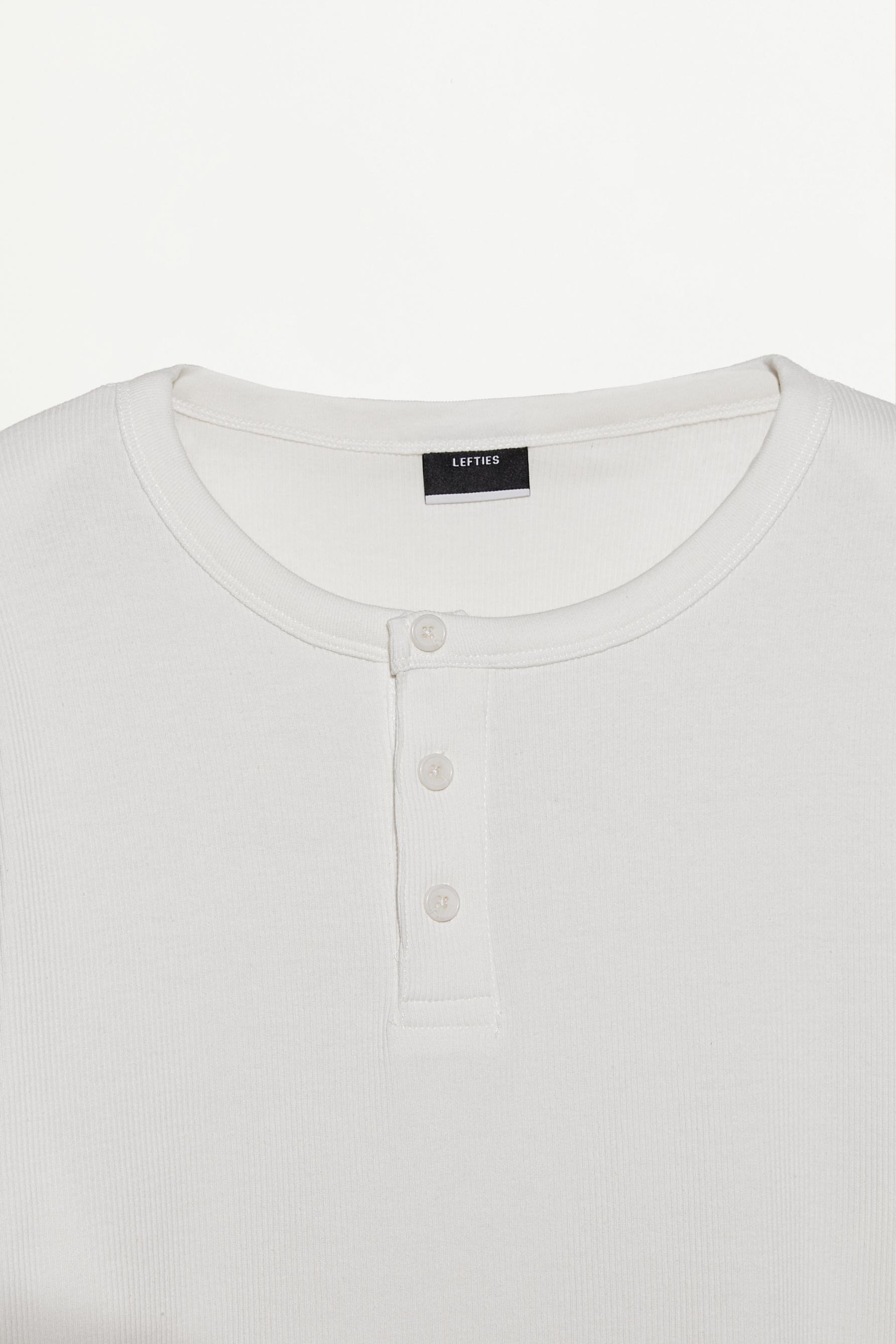 Henley T-shirt — OFF WHITE
